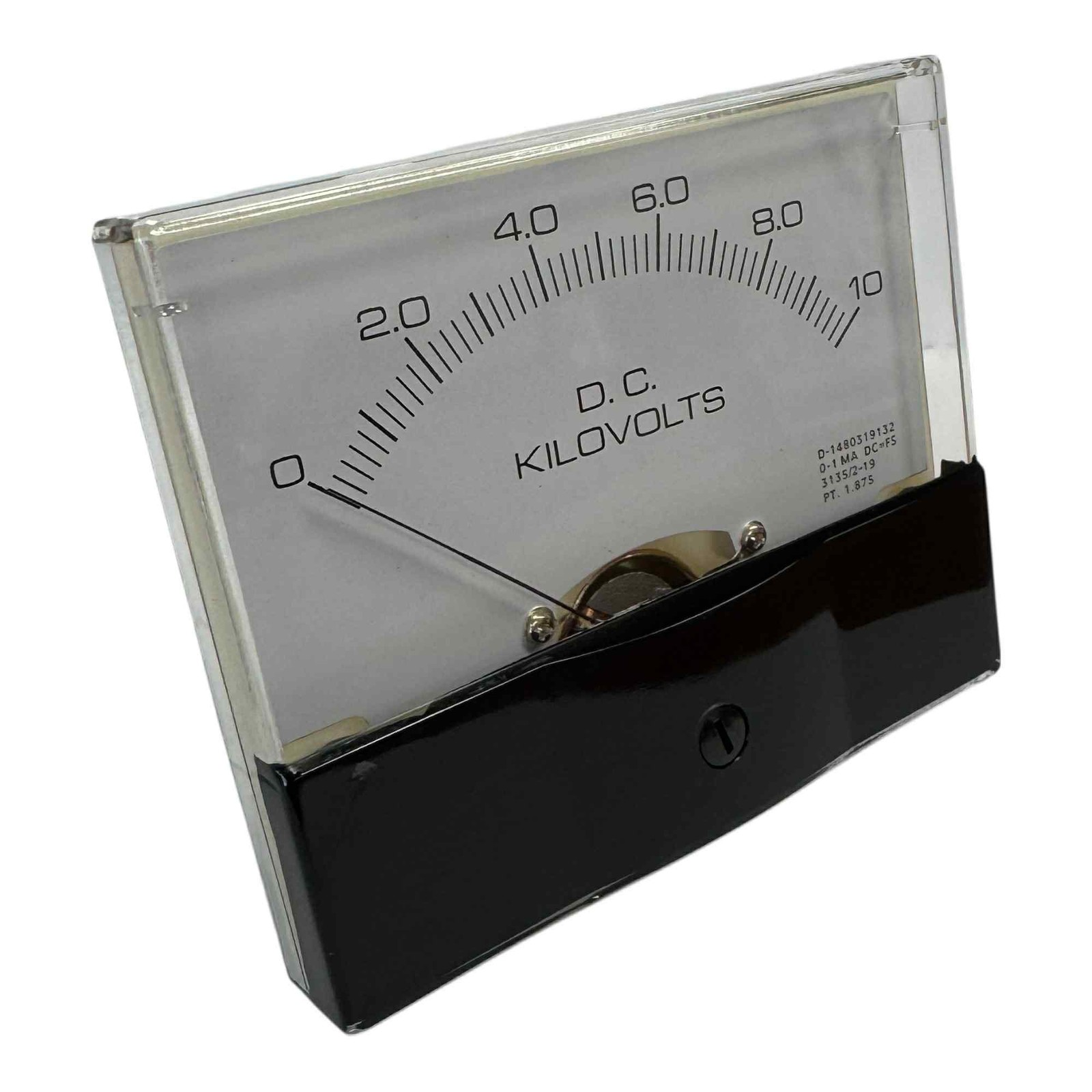 Rectangular DC Panel Meter Voltmeter 0–10000V, 4×3.5″ High Voltage Meter 10kv