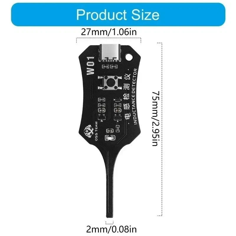 Universal Inductance Tester W01 Inductor Detectors With Compactly Construction