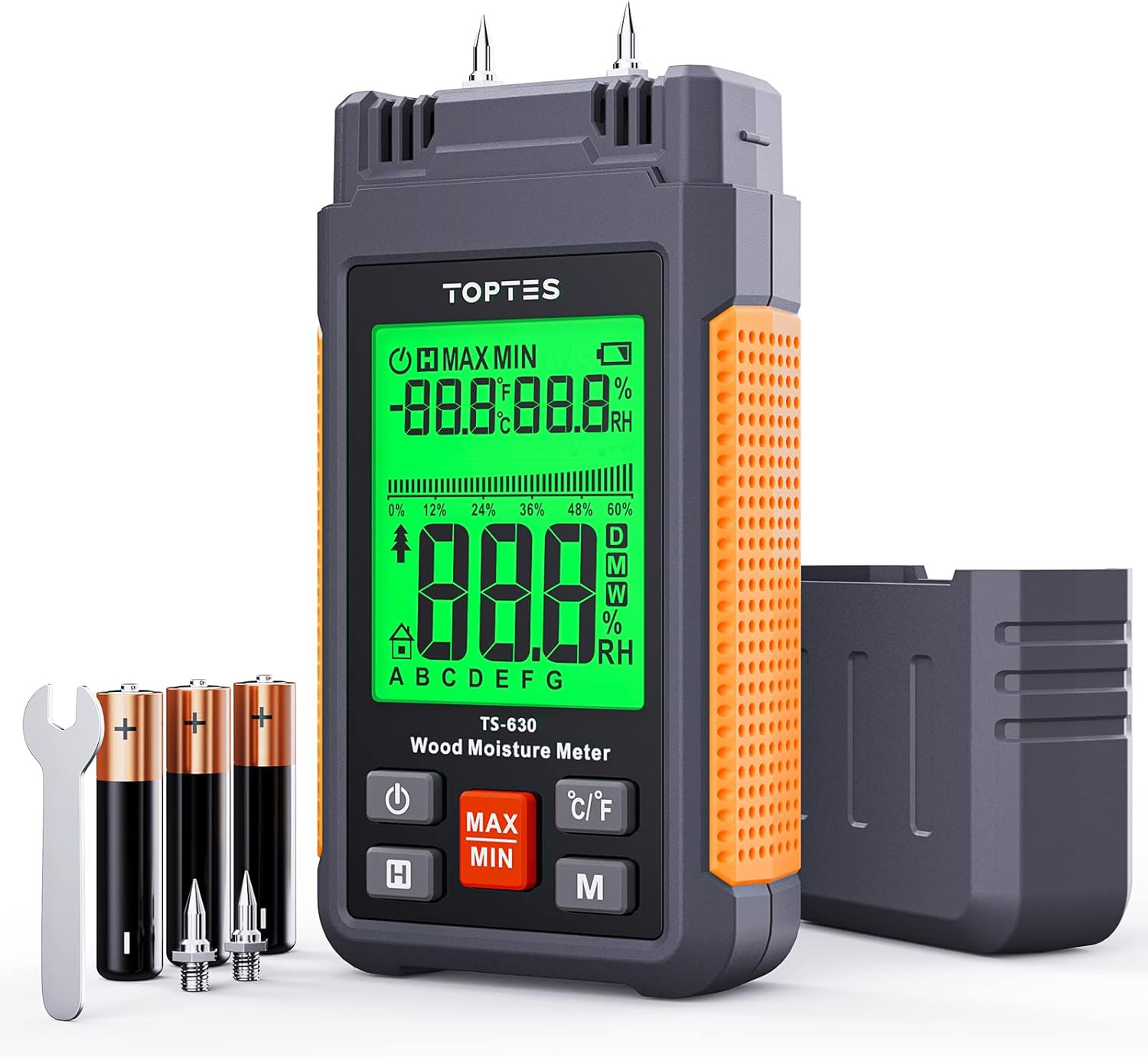 Wood Moisture Meter, Digital Moisture Meter TS-630, Handheld Humidity