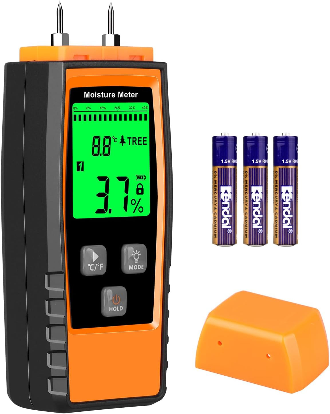 Wood Moisture Meter, Wood Moisture Meter for Lumber Walls Logs, Firewood Moistur