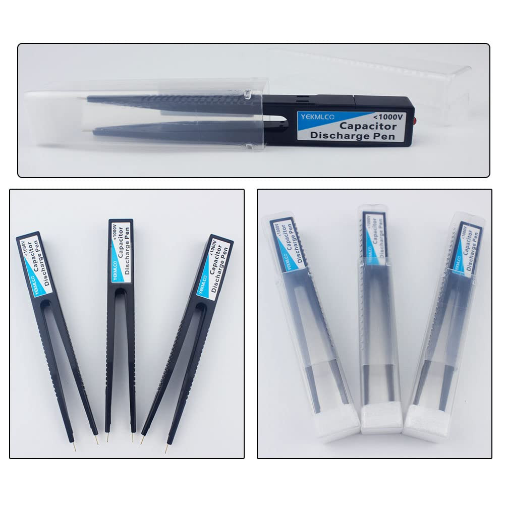 Capacitor Discharge Pen, FDB1, 10-1000V, Rectangular, Metal, Fast Discharging, H