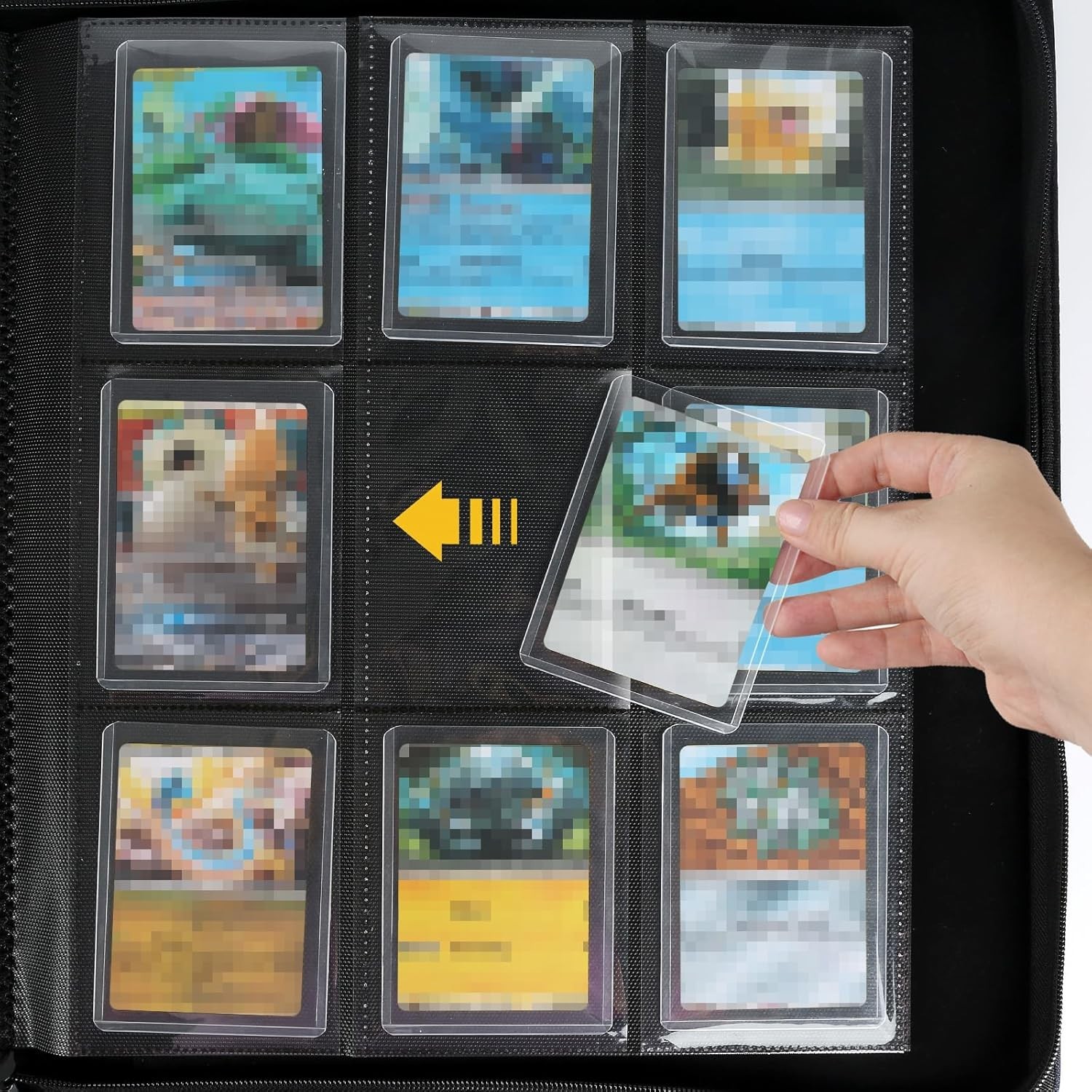Toploader Binder, Holds 288 Toploaders, 9 Pocket Top Loader Binders