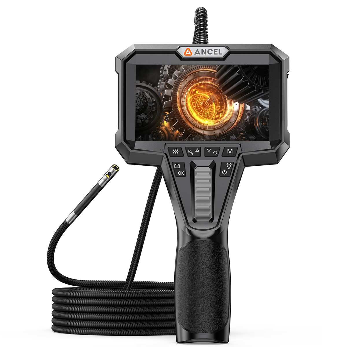 ANCEL AN302 4.3 Inch Industrial Endoscope Camera 2-Way Articulating Borescope