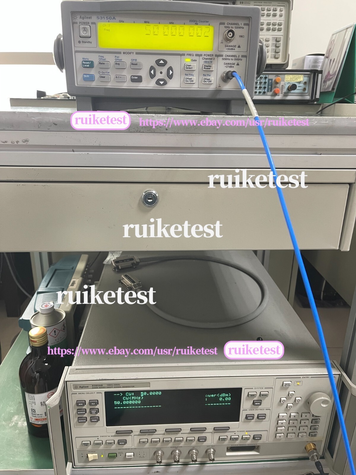 Agilent Keysight 53150A 10Hz-20GHz CW Microwave Frequency Counter _1097