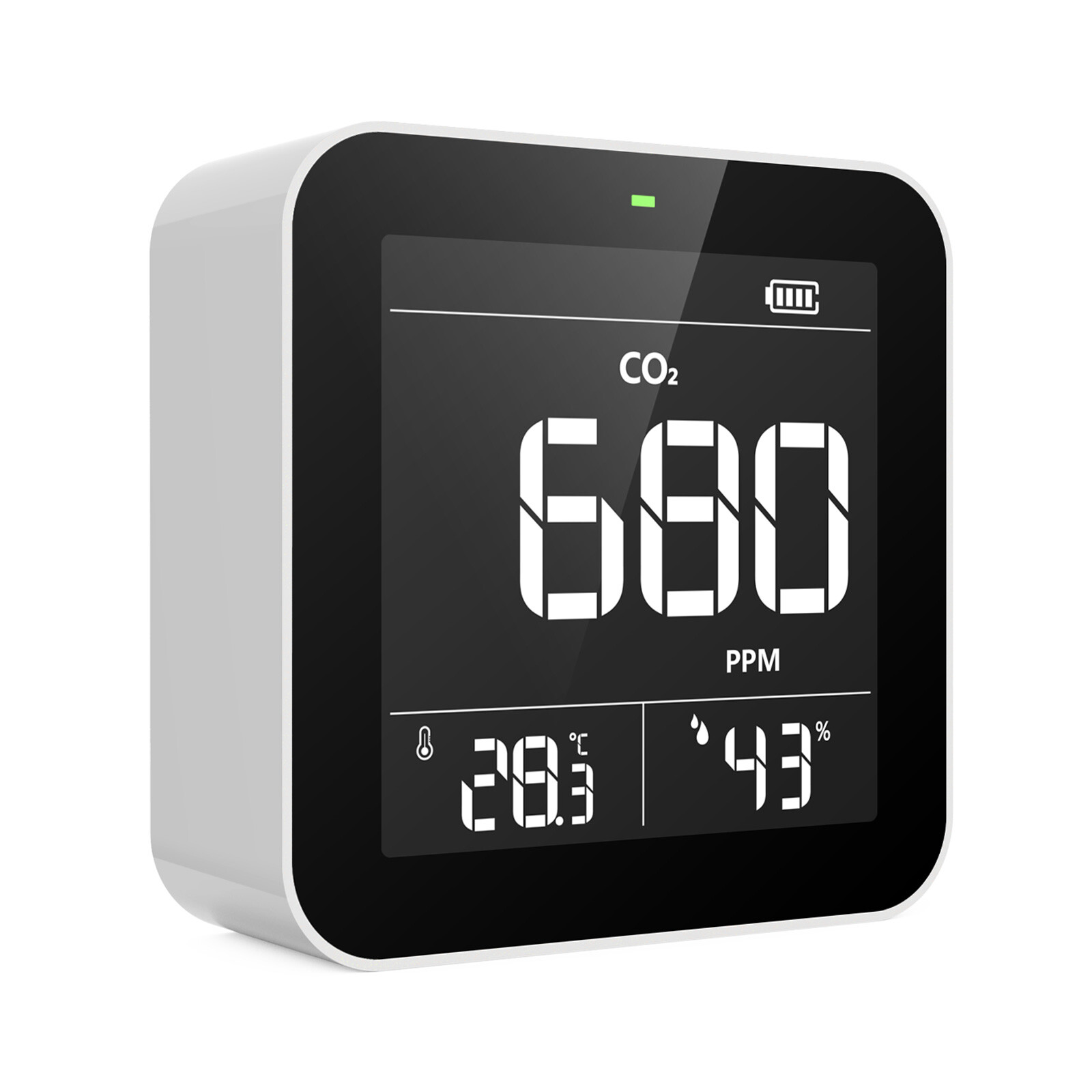 Temtop 8-in-1 Air Quality Monitor Detector PM2.5/10/AQI/HCHO T&H, LKC-1000S+2ND