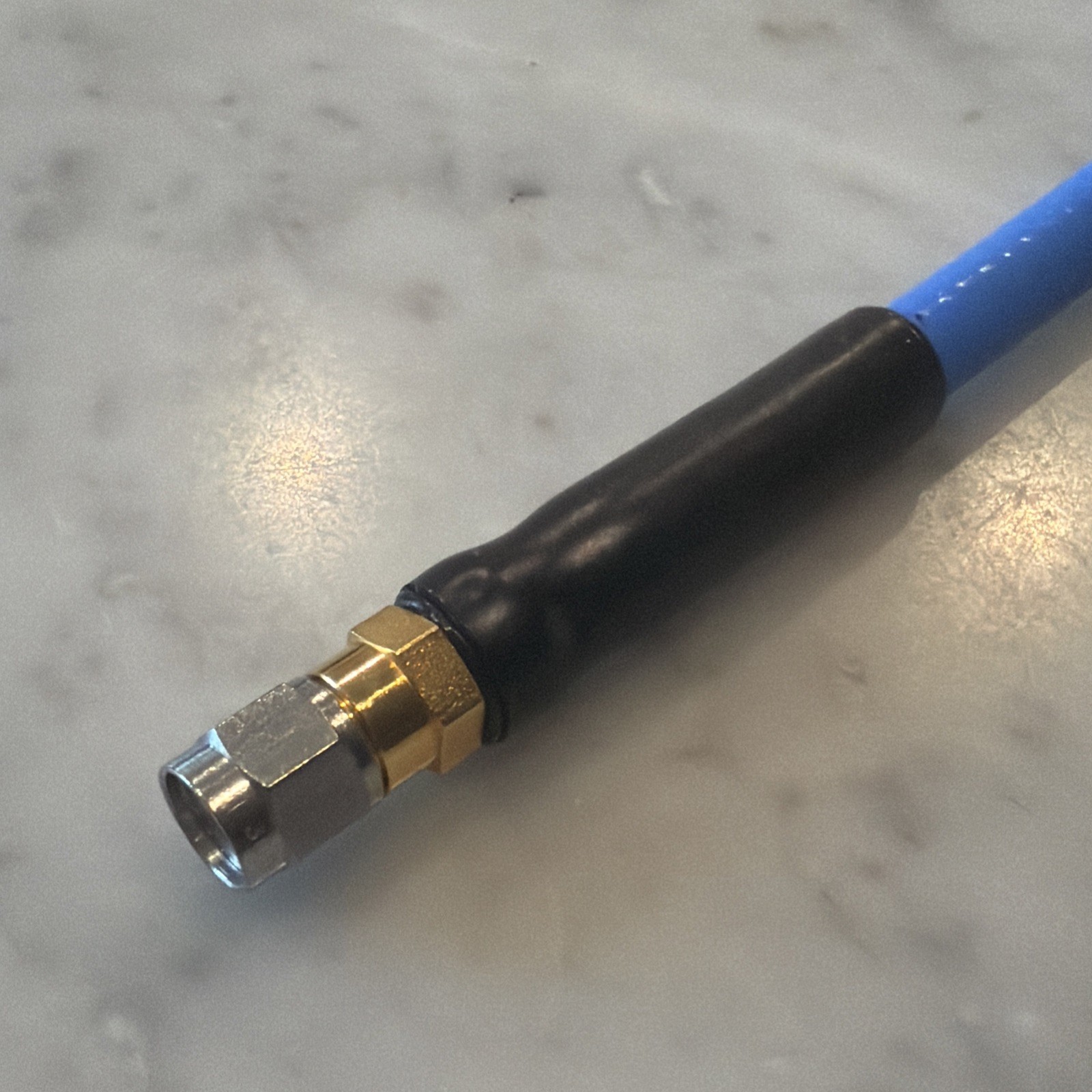 1A- Tensolite 12” Cable Assembly SMA M-M Heavy Duty Semi Rigid High Frequency