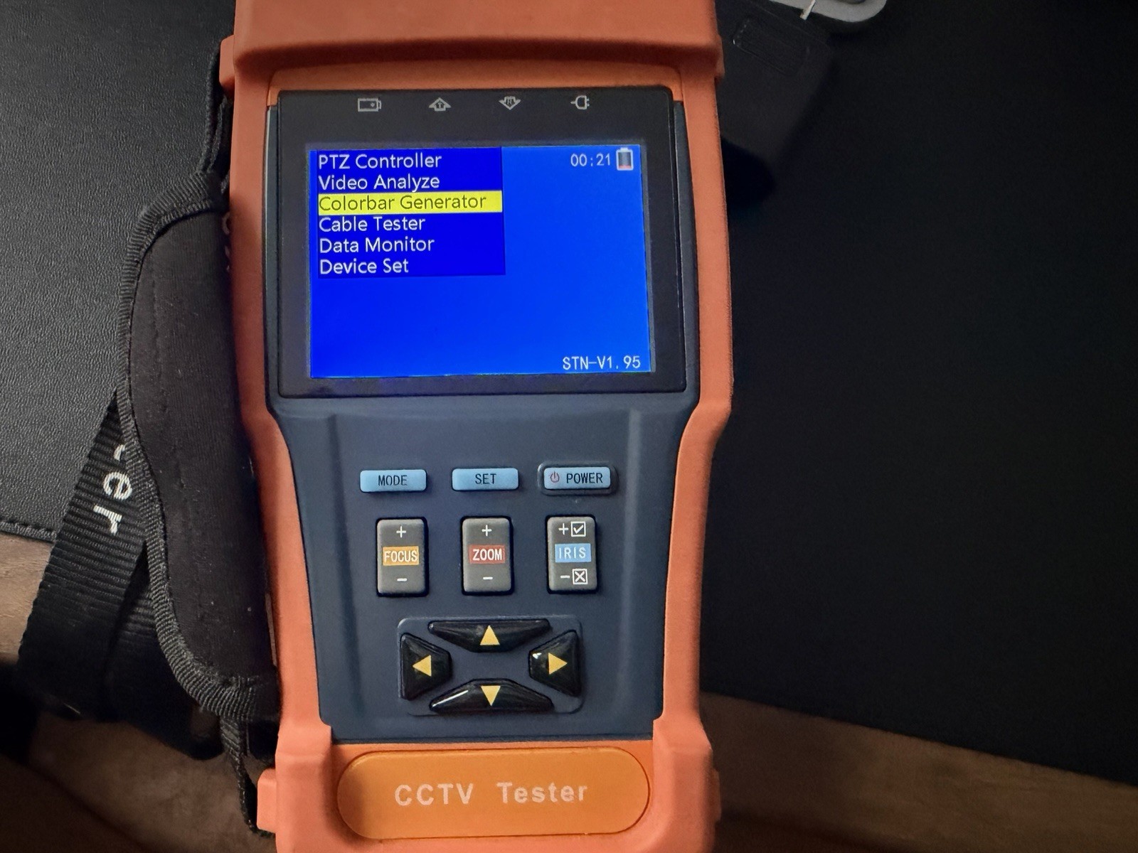 DT-N91 CCTV Tester 3.5in LCD PTZ Control Cable Tester CVBS BNC Color Bars