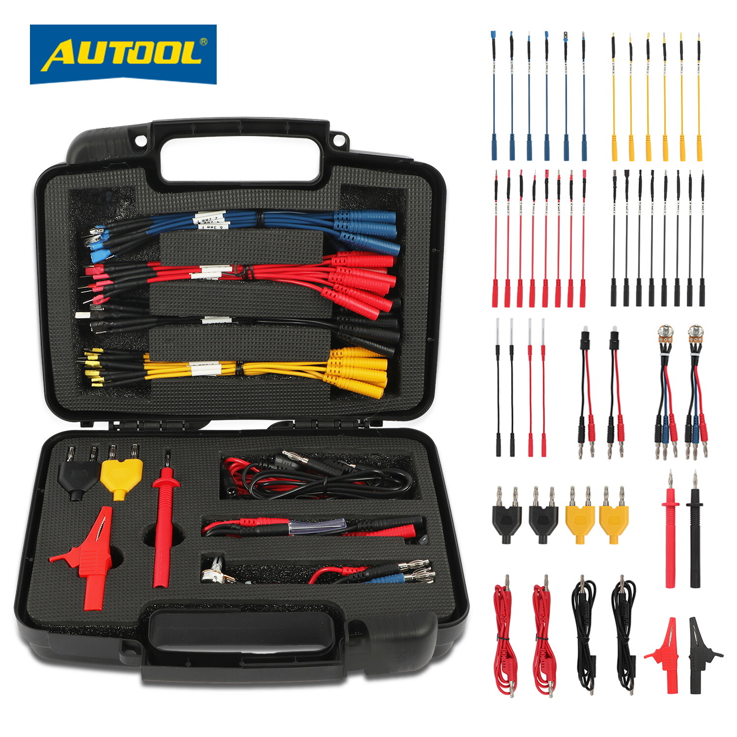 68PCS Multimeter Test Leads Kit Automotive Electrical Circuit Test Diagnostic
