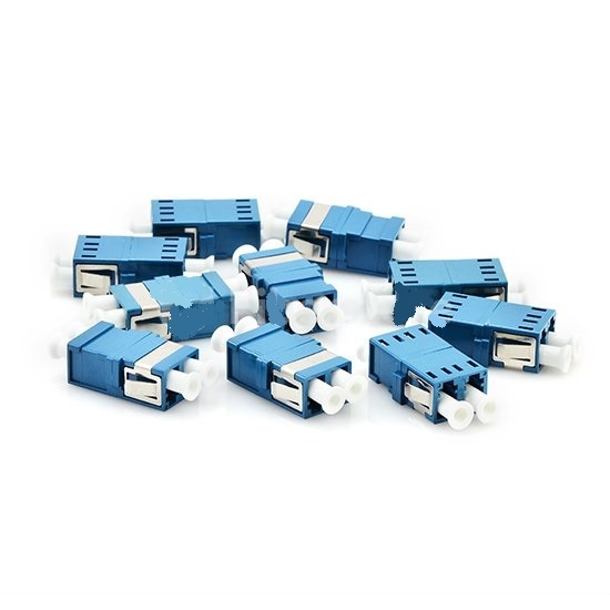Fiber Optic Adapter/Coupler, LC to LC Duplex, Singlemode, Blue -(12 qty)-7122