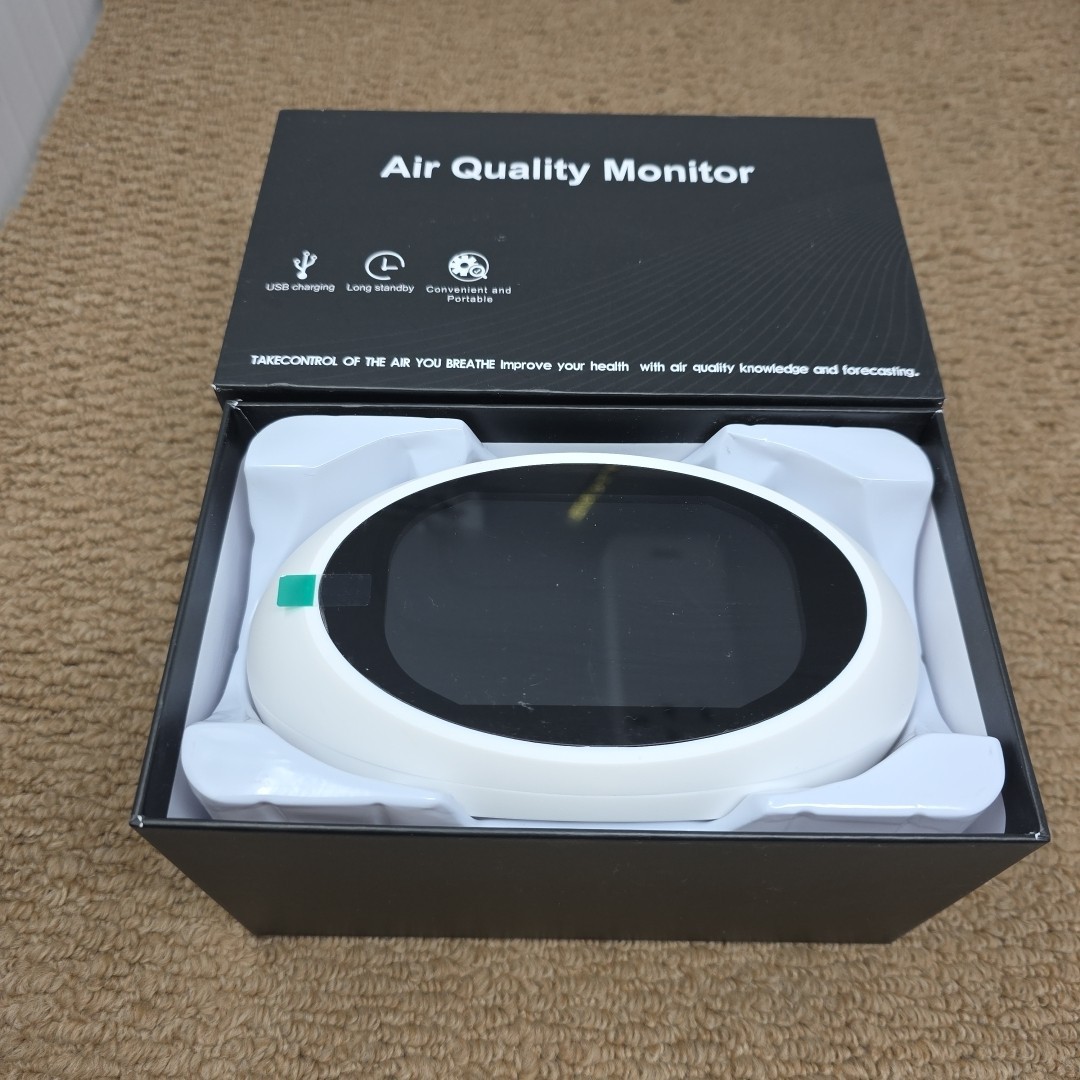 12 in 1 Air Quality Monitor Indoor- Portable Indoor Air Quality Meter for CO2