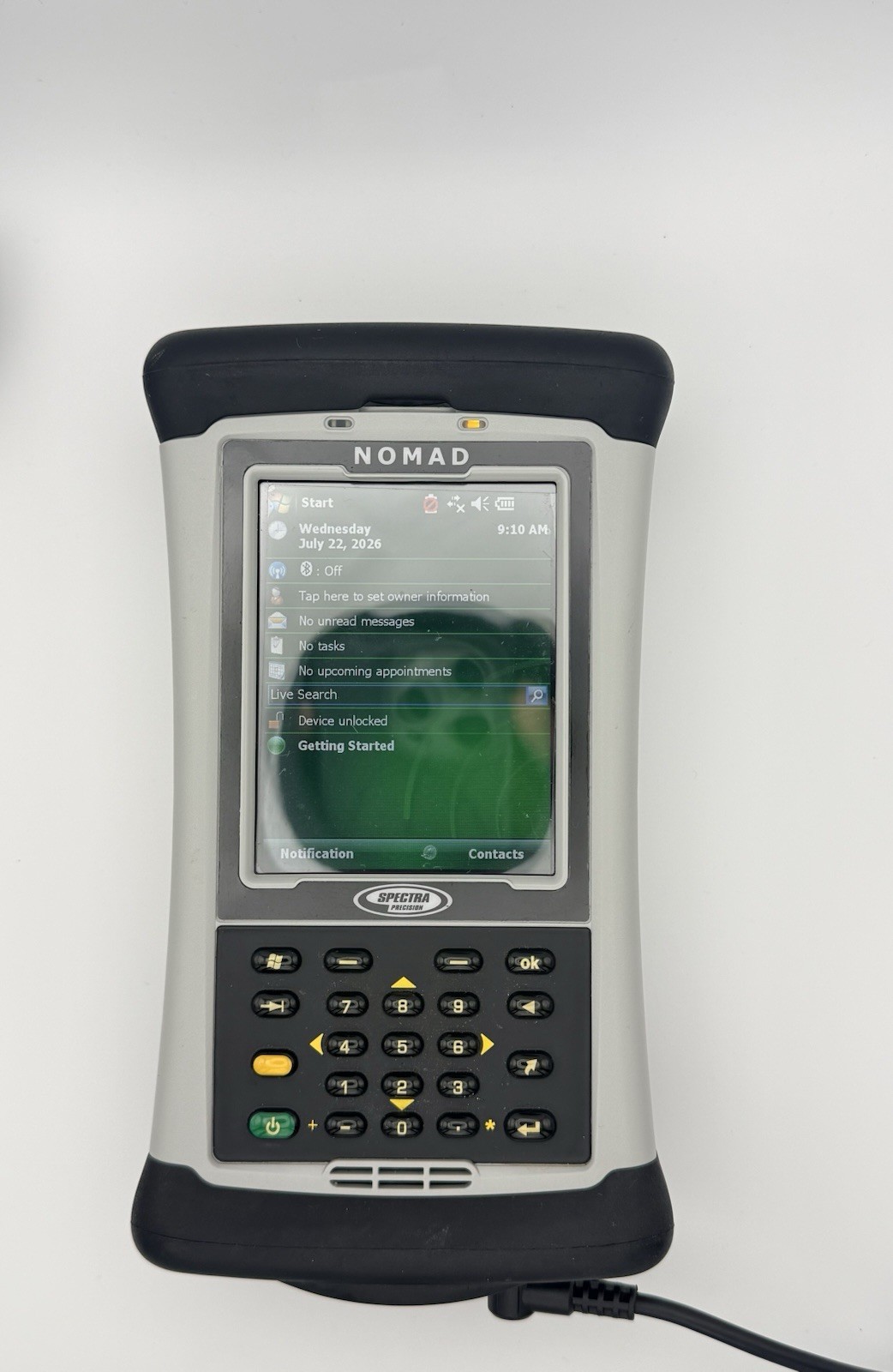 Spectra Precision Nomad Data Collector w/ Box, Charger & Accessories – Unlocked