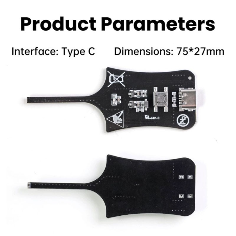 3pcs Type-C Inductance Tester W01 Inductor Detectors With Compactly Construction