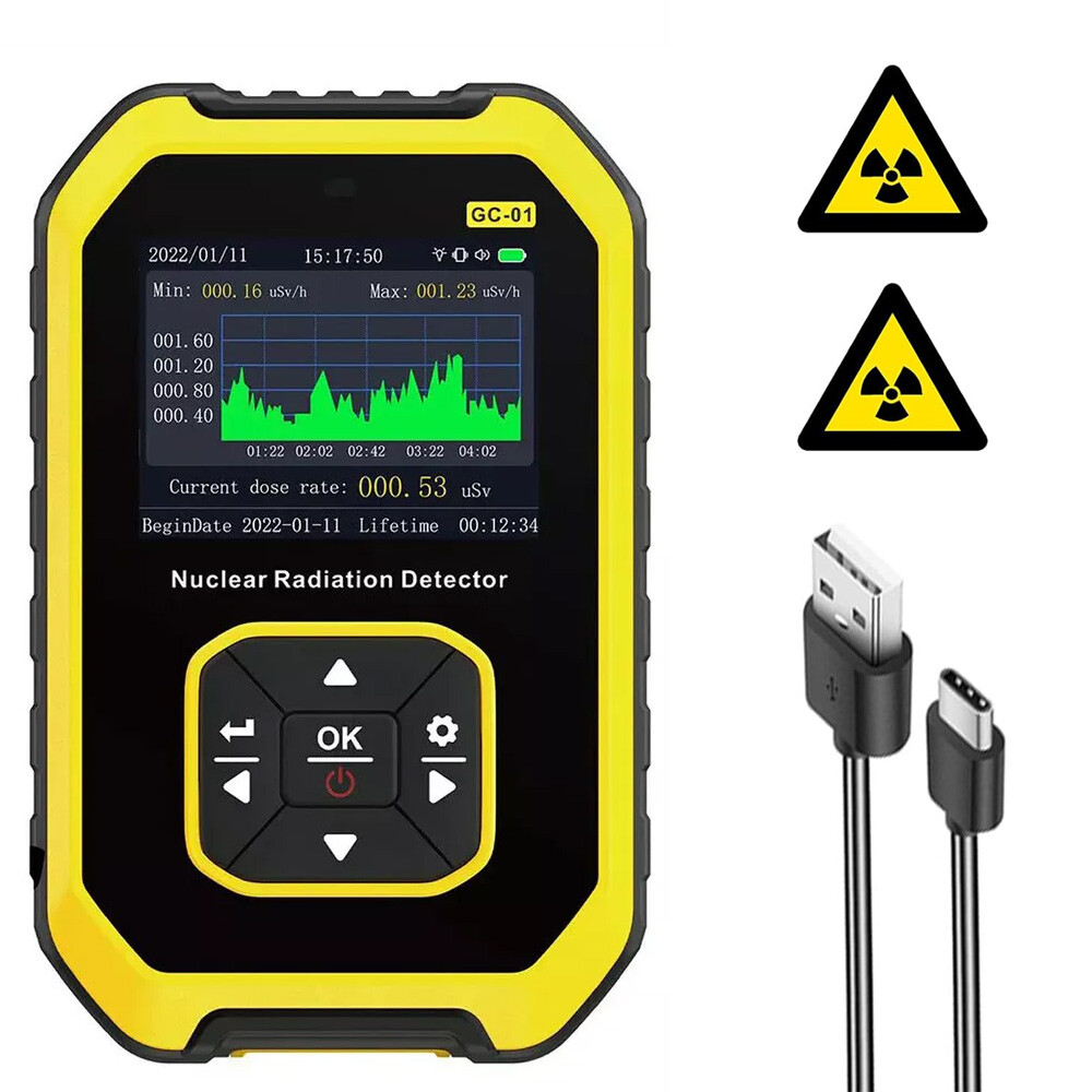 Portable Nuclear Radiation Detector GM Geiger Counter X-ray γ-rayβ-ray Dosimeter