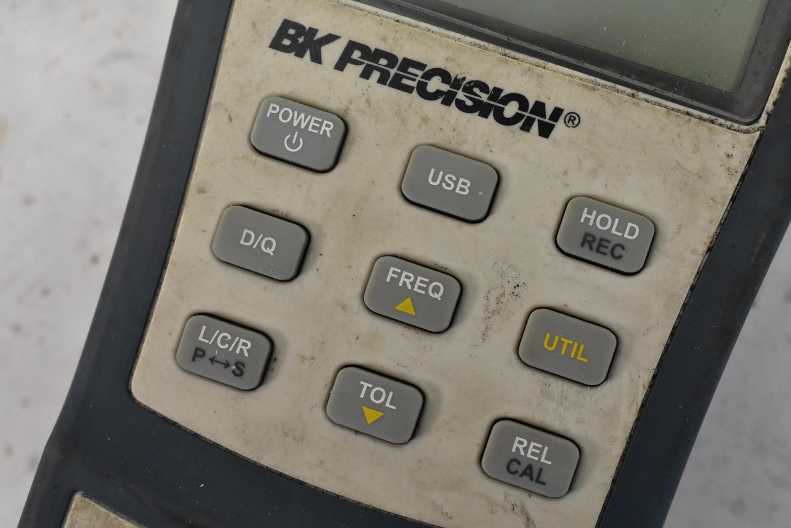 B&K Precision 878B LCR Meter Handheld Ohmmeter Megohmmeter Blue Gray Portable