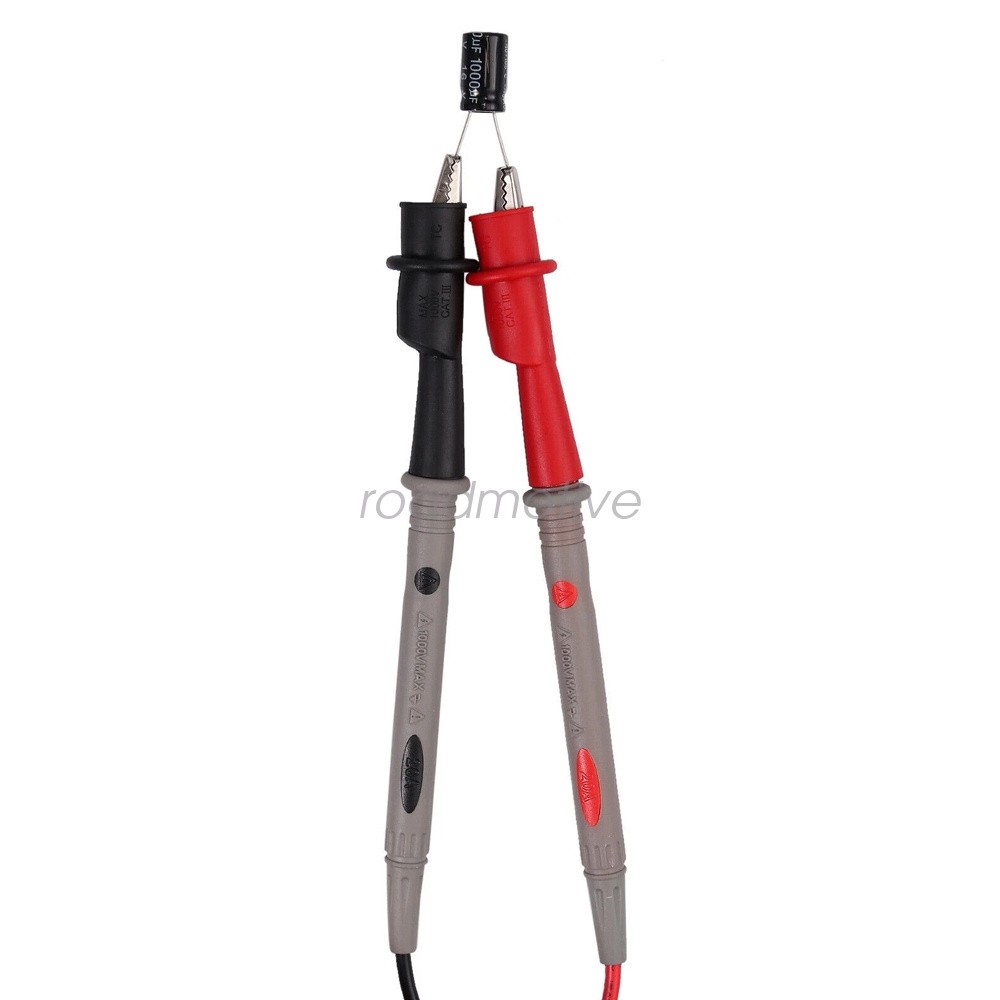 Fit Fluke Meter Electrical Alligator Clip Probes 1000V 20A Multimeter Test Leads