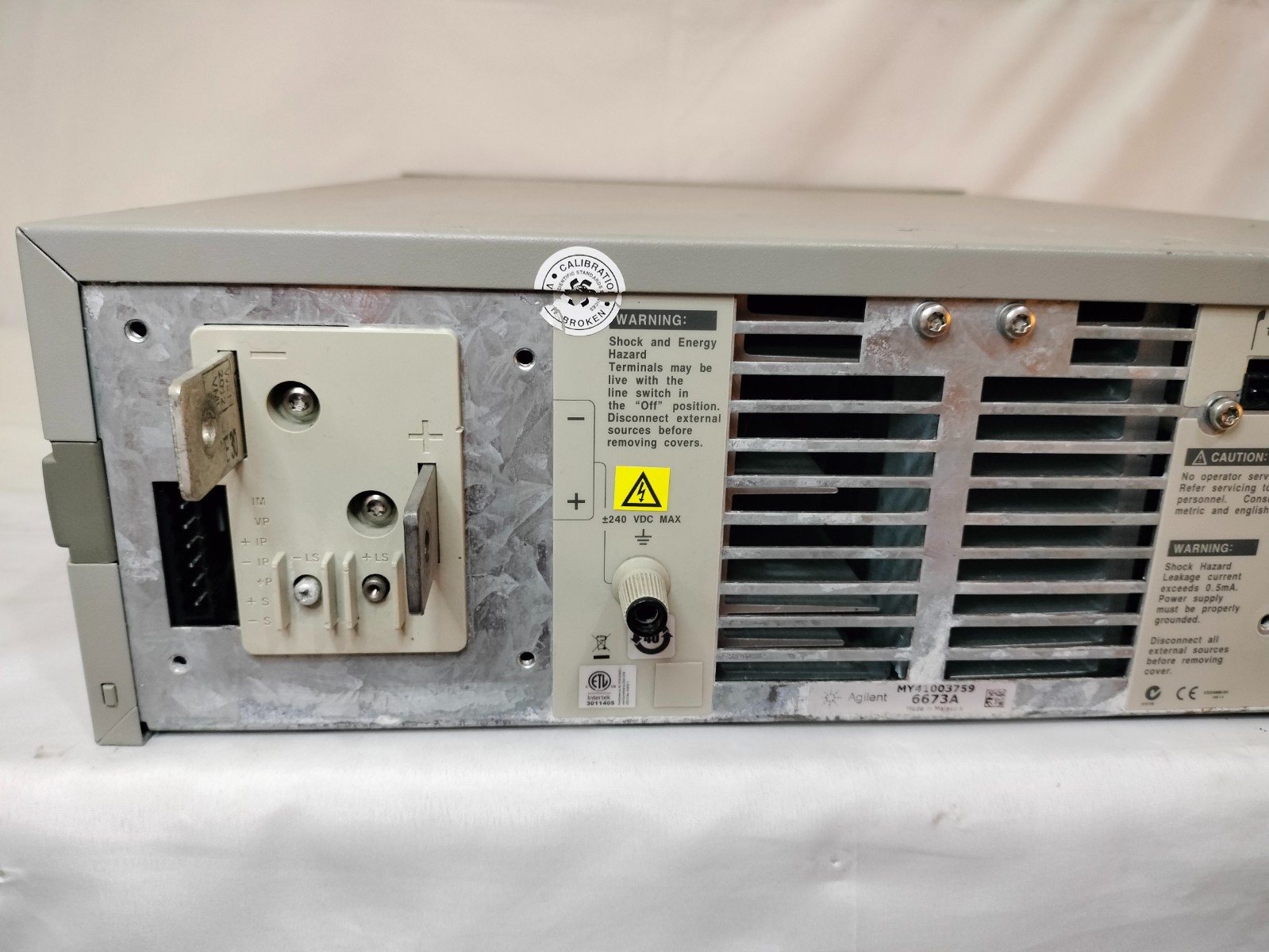 Agilent 6672A System DC Power Supply 0-20V/0-100A Made in Malaysia MY41003759