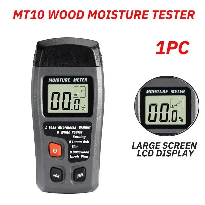 Digital LCD Wood Moisture Meter Detector Tester Wood Firewood Paper Cardboard