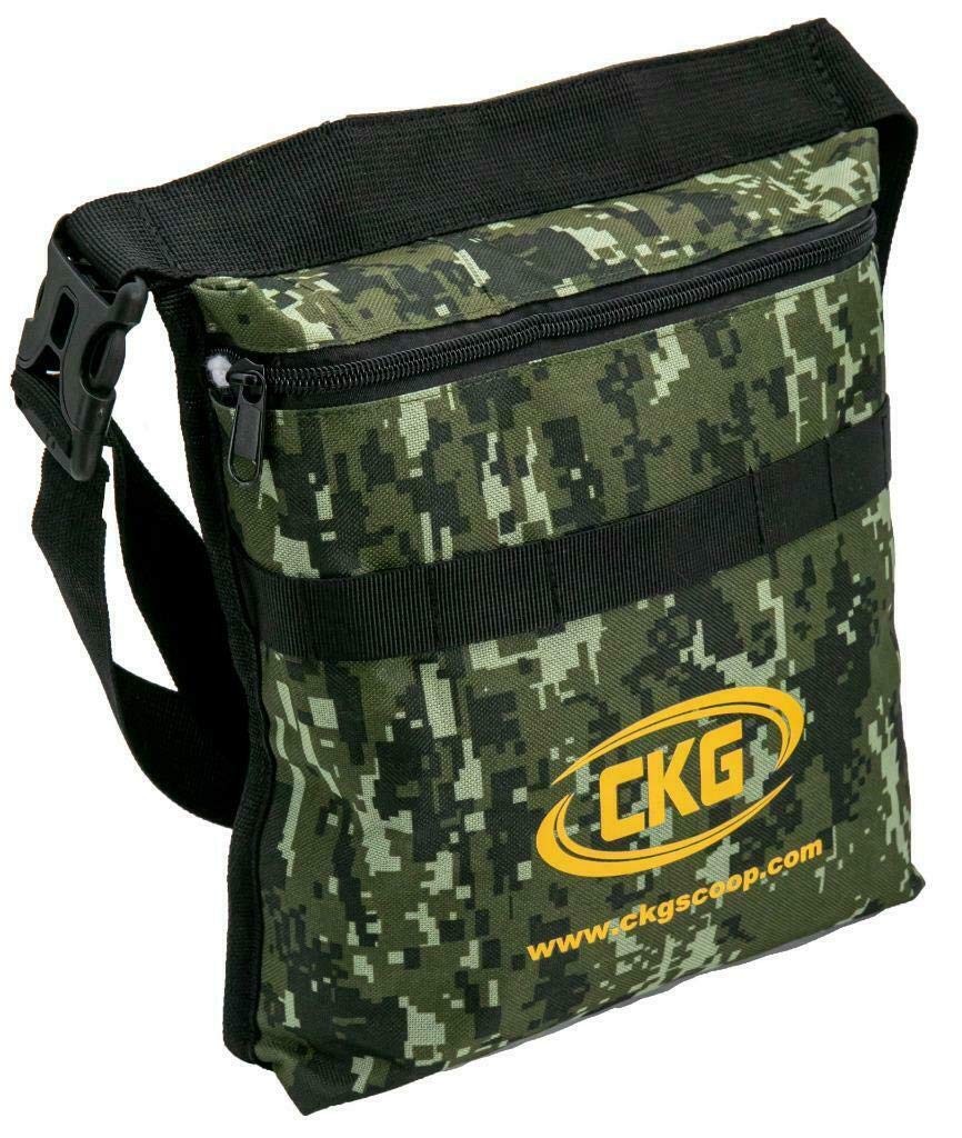 CKG Metal Detecting Pouch Bag Storage Carry Waist Case Portable Camouflage
