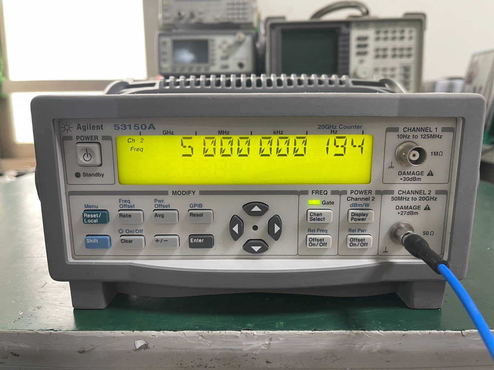 Agilent Keysight 53150A 10Hz-20GHz CW Microwave Frequency Counter _1097