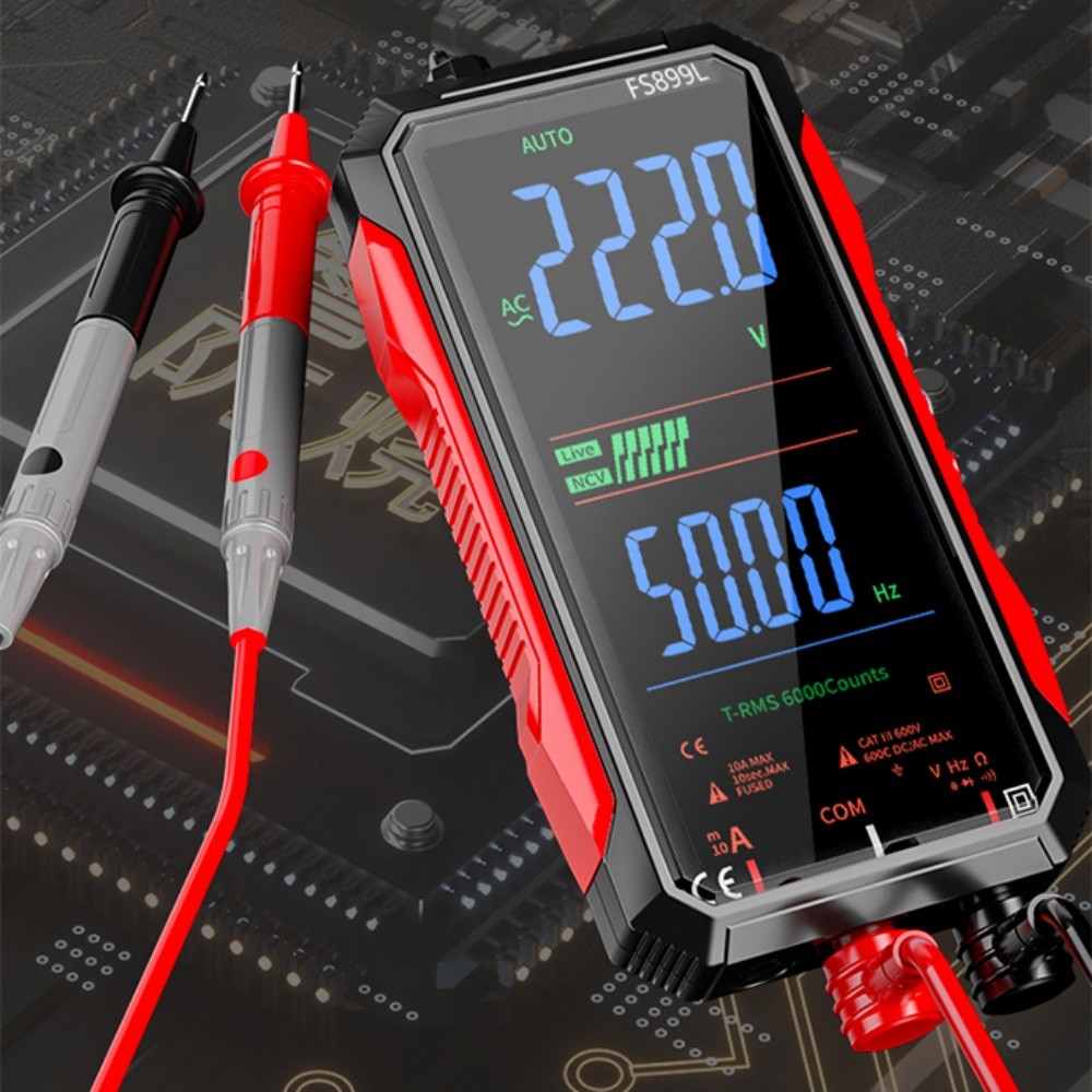 6000 Counts Digital Multimeter Tester Auto-Ranging TRMS Voltmeter Colour Display
