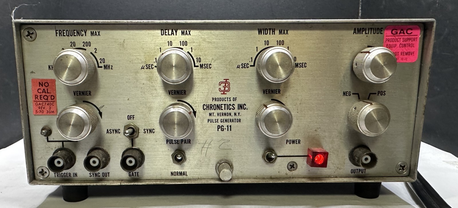 PULSE GENERATOR CHRONETIC MODEL PG-11, Untested as-is, Ham Radio, RF Prj. PCs