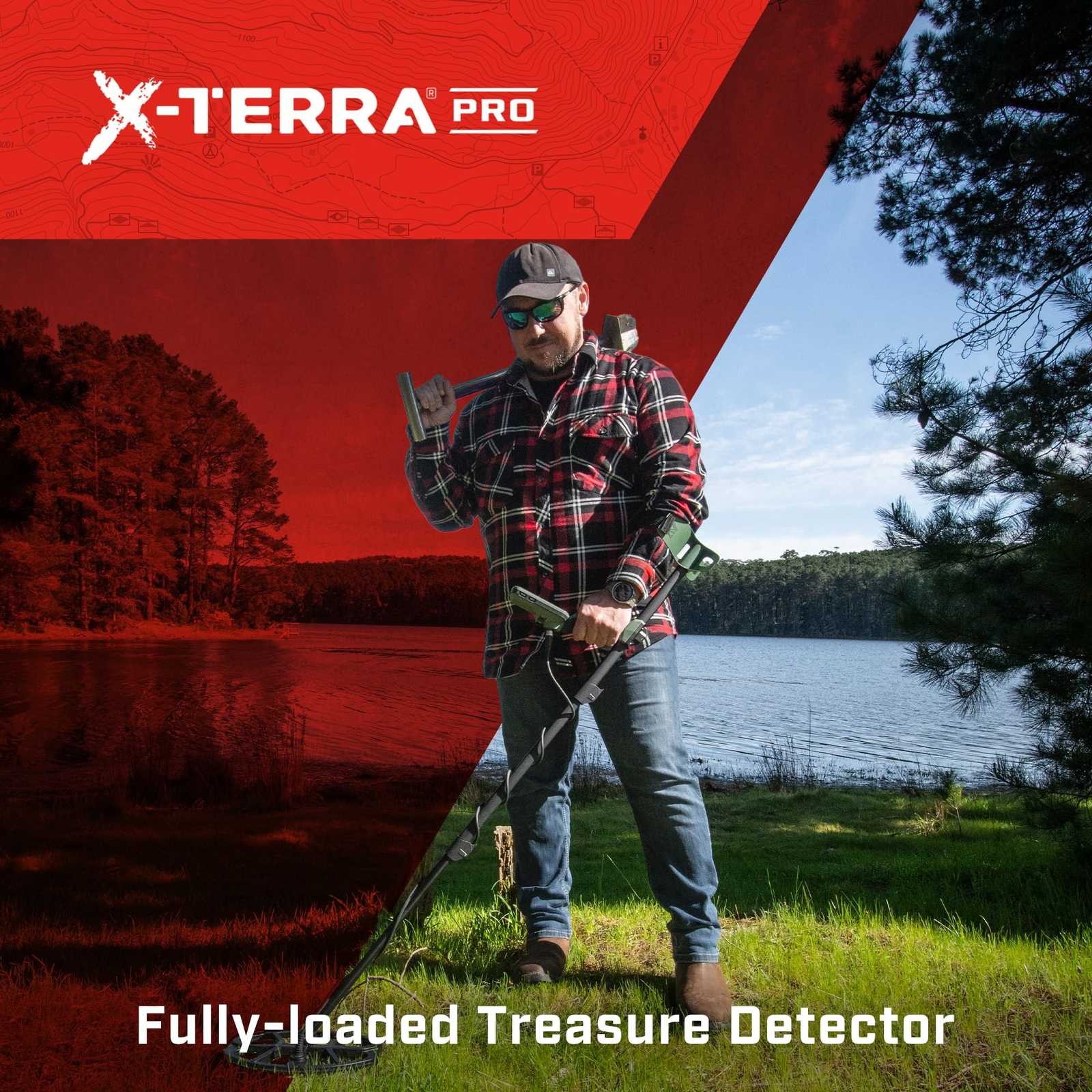 MINELAB X-Terra PRO Waterproof Treasure Metal Detector for Adults (3 Detect Mode