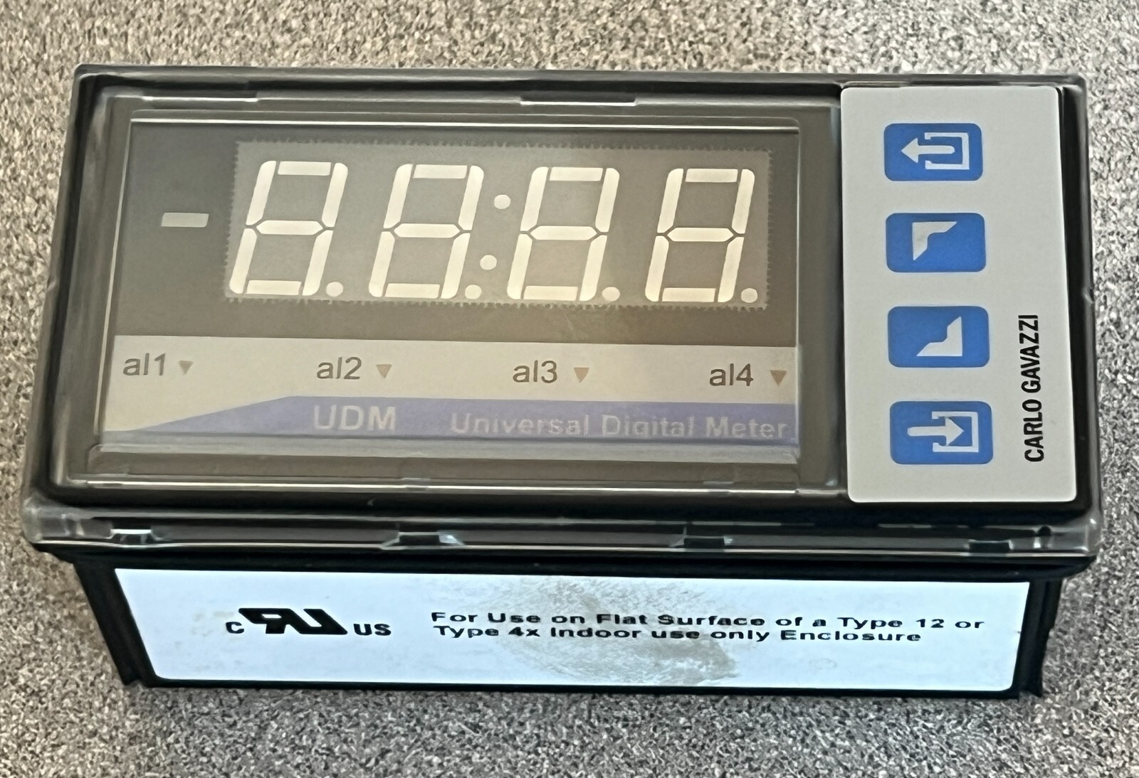 BD40 Carlo Gavazzi Digital Panel Meter – 4-Digit Multi-Color LED Display