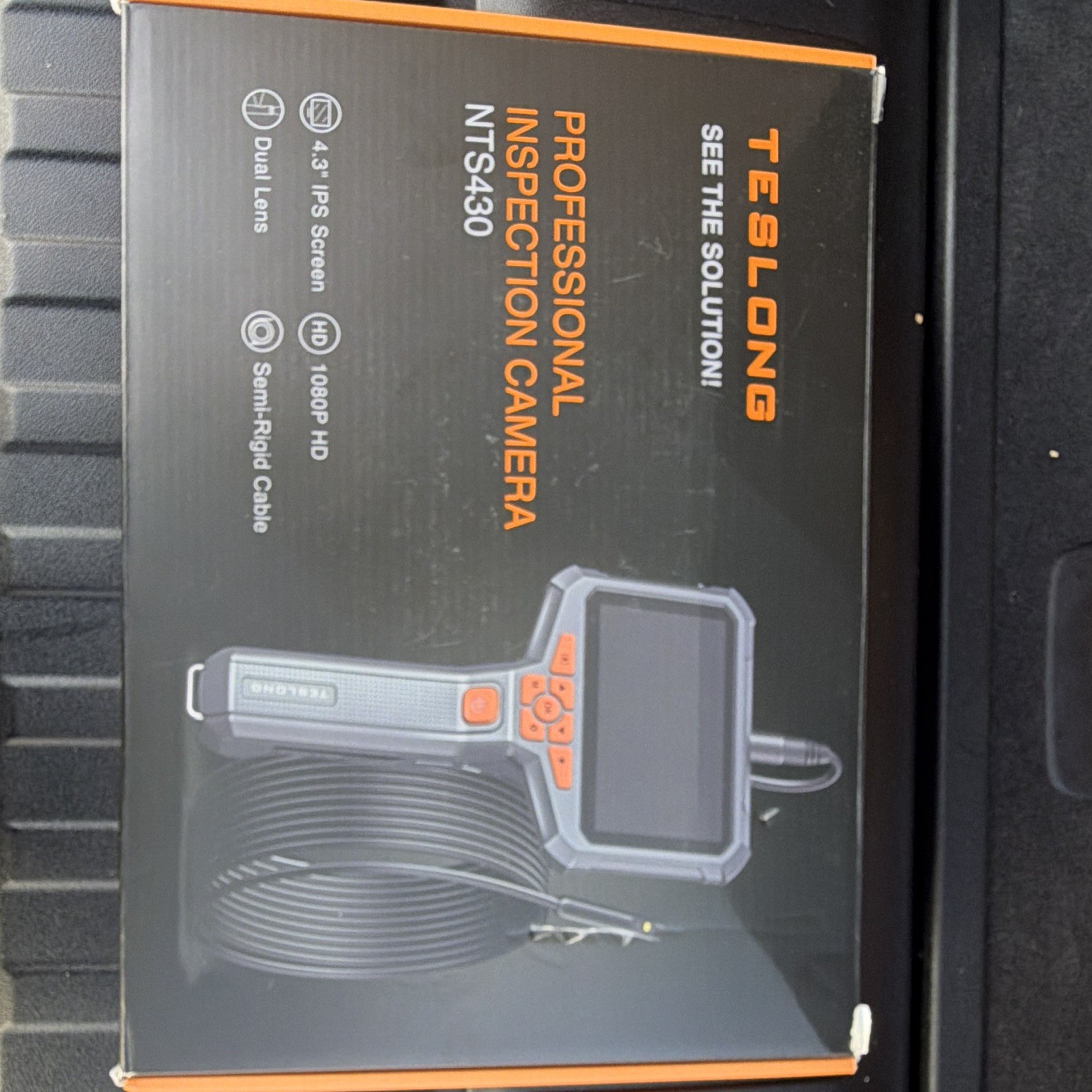 Teslong NTS430 Dual Lens 1080P HD Inspection Camera 4.3in IPS LCD Semi-Rigid