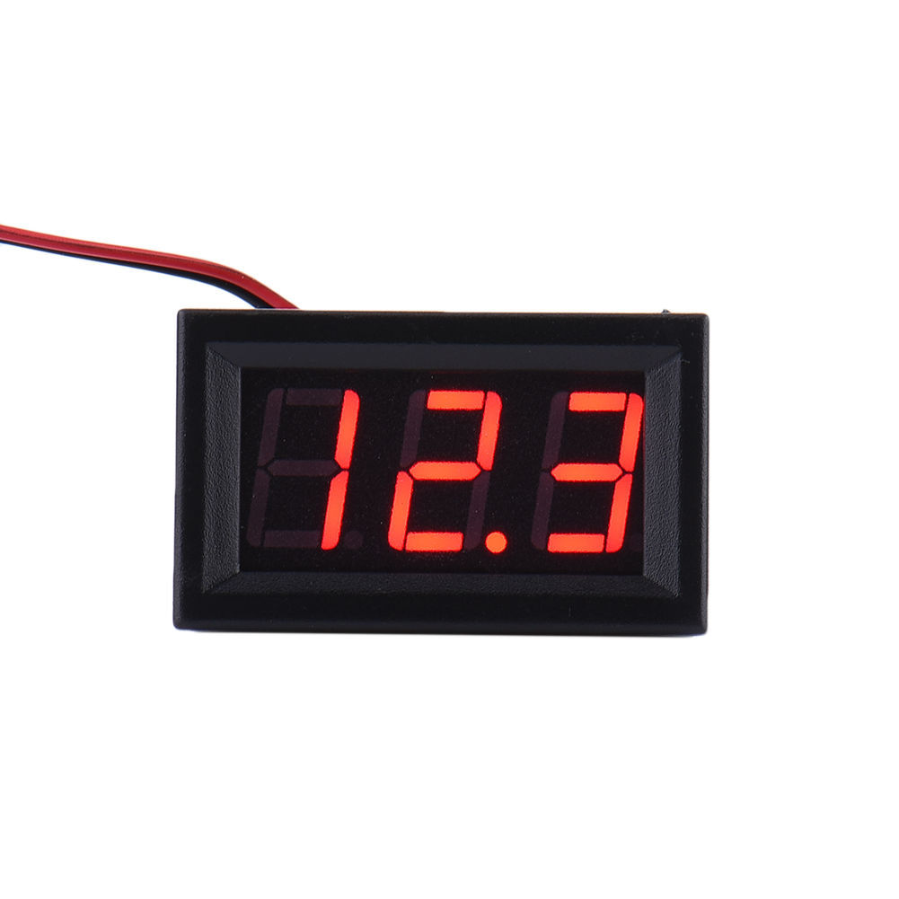 4.5-30V DC Two-Wire 0.56″ Red Green Blue Panel Mount Digital Voltage Voltmeter