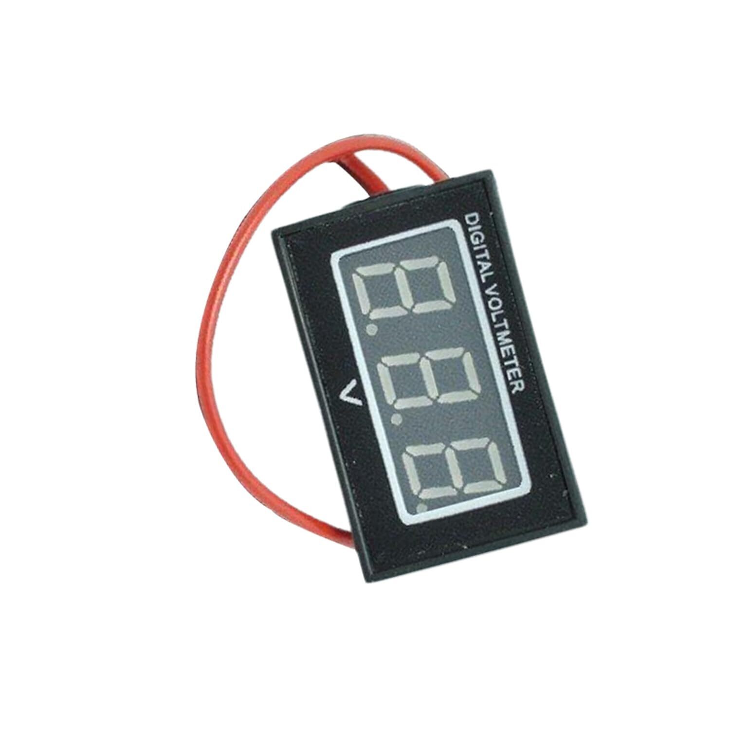 Blue V40D 12V 2.5-30V Voltage Meter DC Auto Gauge Digital Voltmeter LED