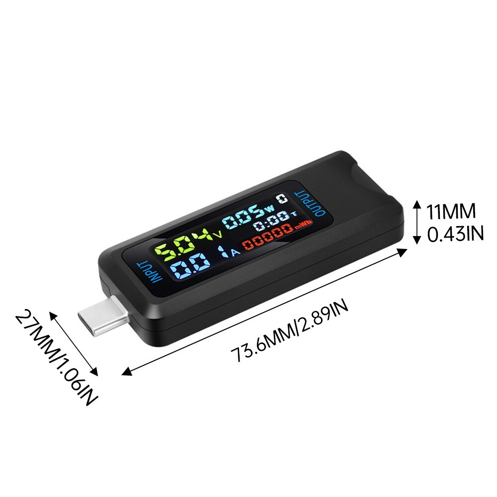 Digital Voltage Current Meter Power Capacity Tester USB Type-C Charger Detector