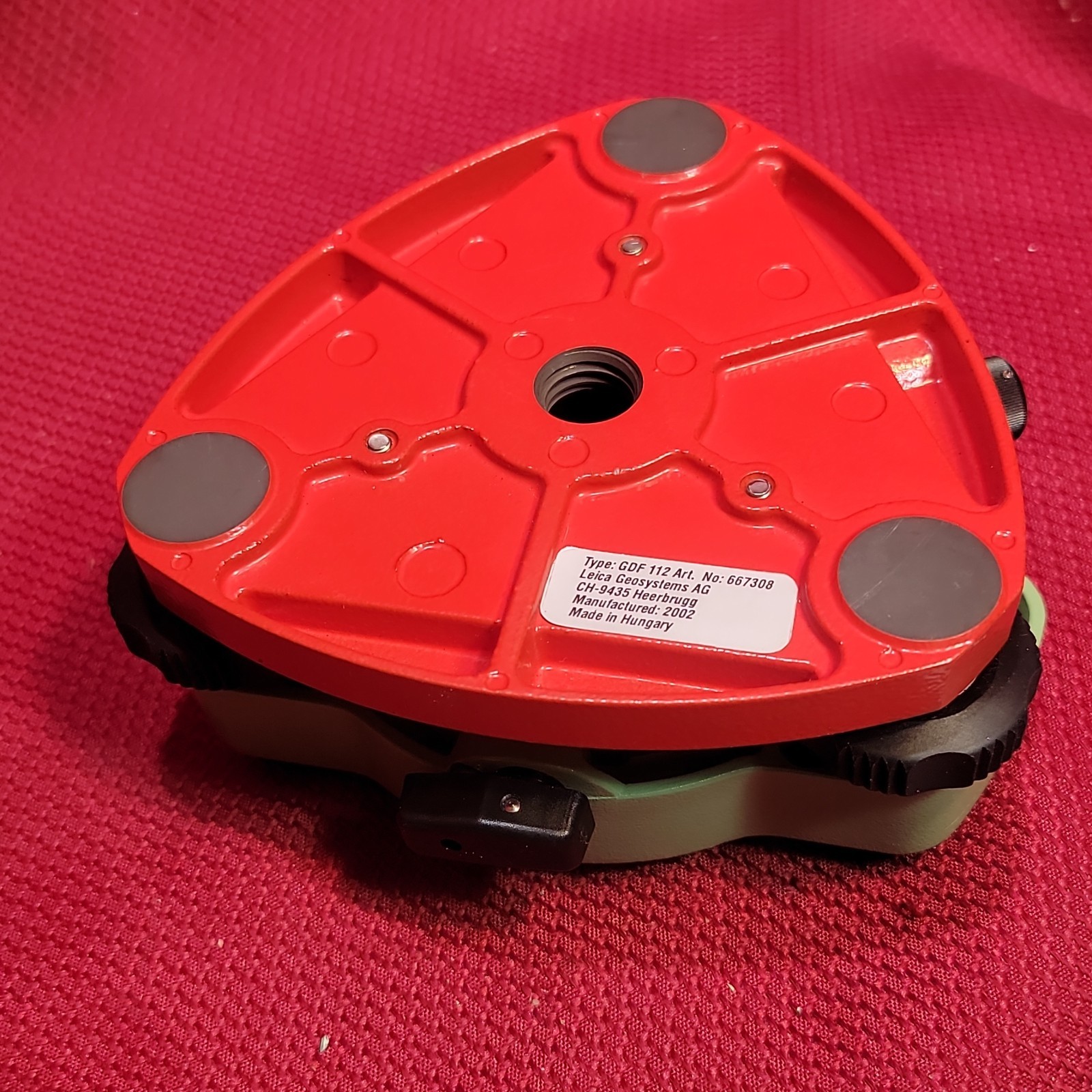 LEICA Geosystems GDF 112 Tribrach for Total Station survey 2002 Hungary