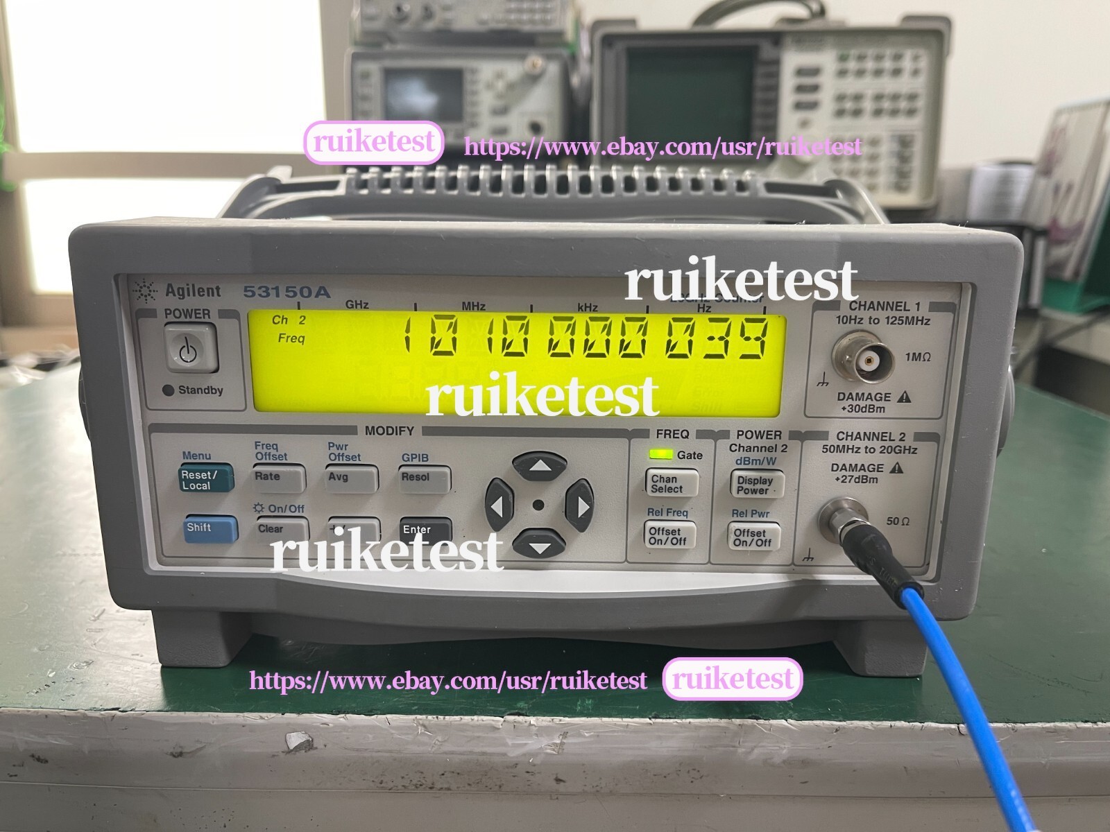 Agilent Keysight 53150A 10Hz-20GHz CW Microwave Frequency Counter _1097
