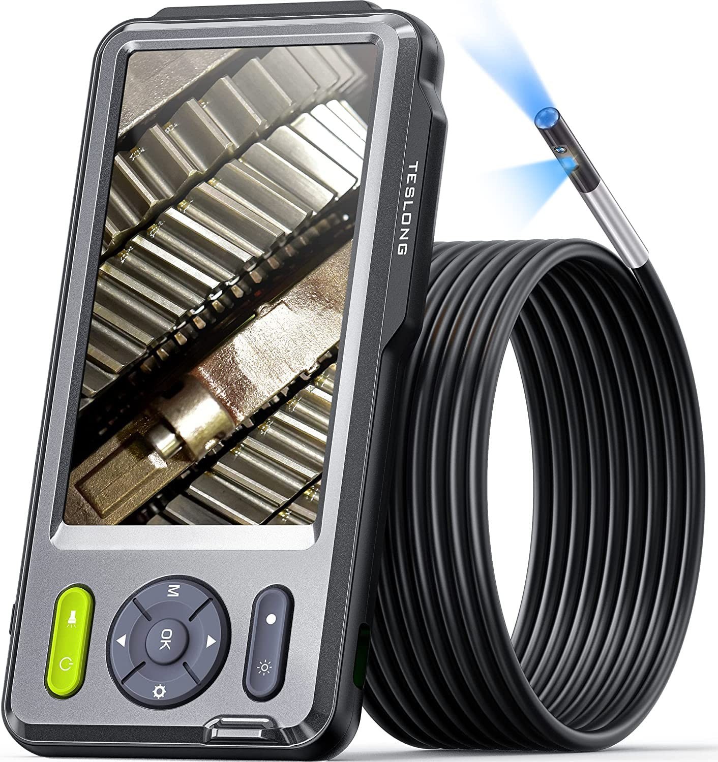 Dual Endoscope 1080P Borescope Inspection Camera Automotive w/ 32G Card 1.5M/5M
