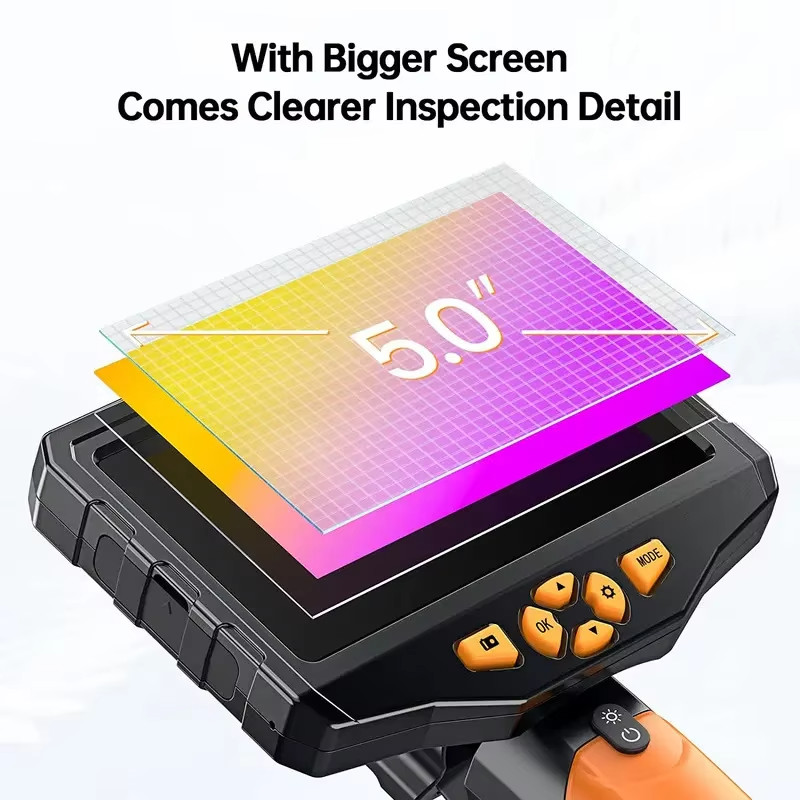 9.8ft Semi-Rigid wire3.9mm Lens Endoscope Industrial Inspection Borescope Camera