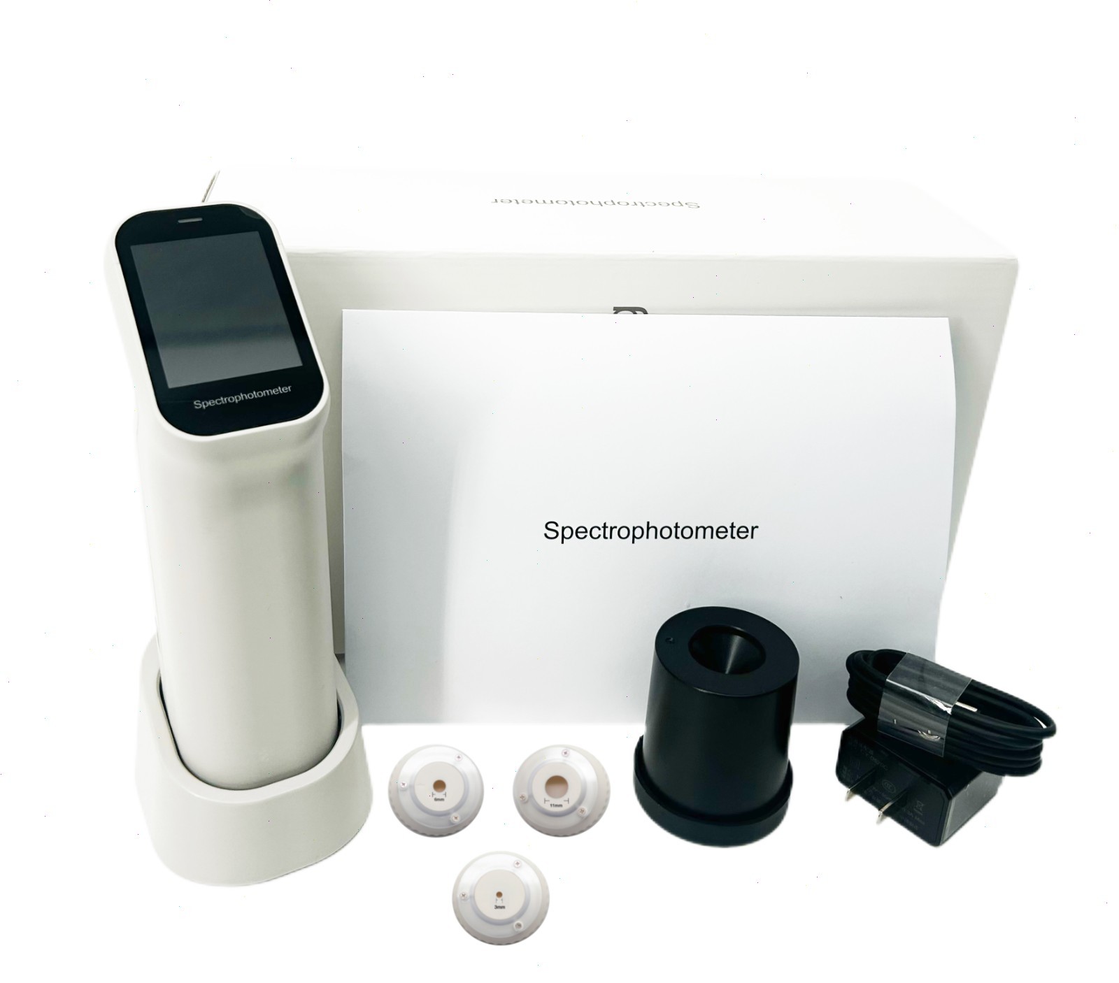 Digital Color Meter with 3 Apertures LED UV Integrating Sphere Diameter 40mm