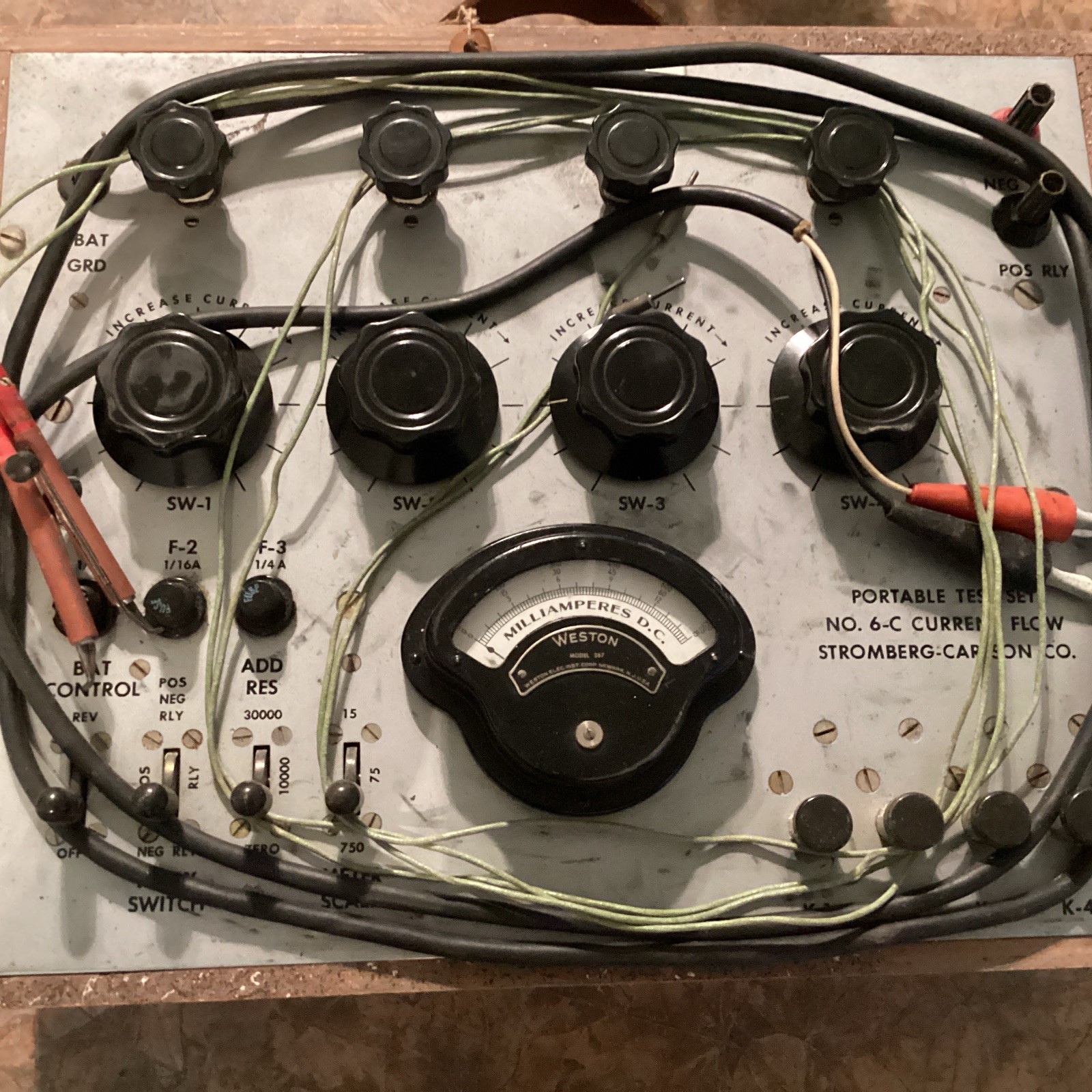 Stromberg Carlson Portable Test Set NO.6-C Current Flow Rochester NY Untested