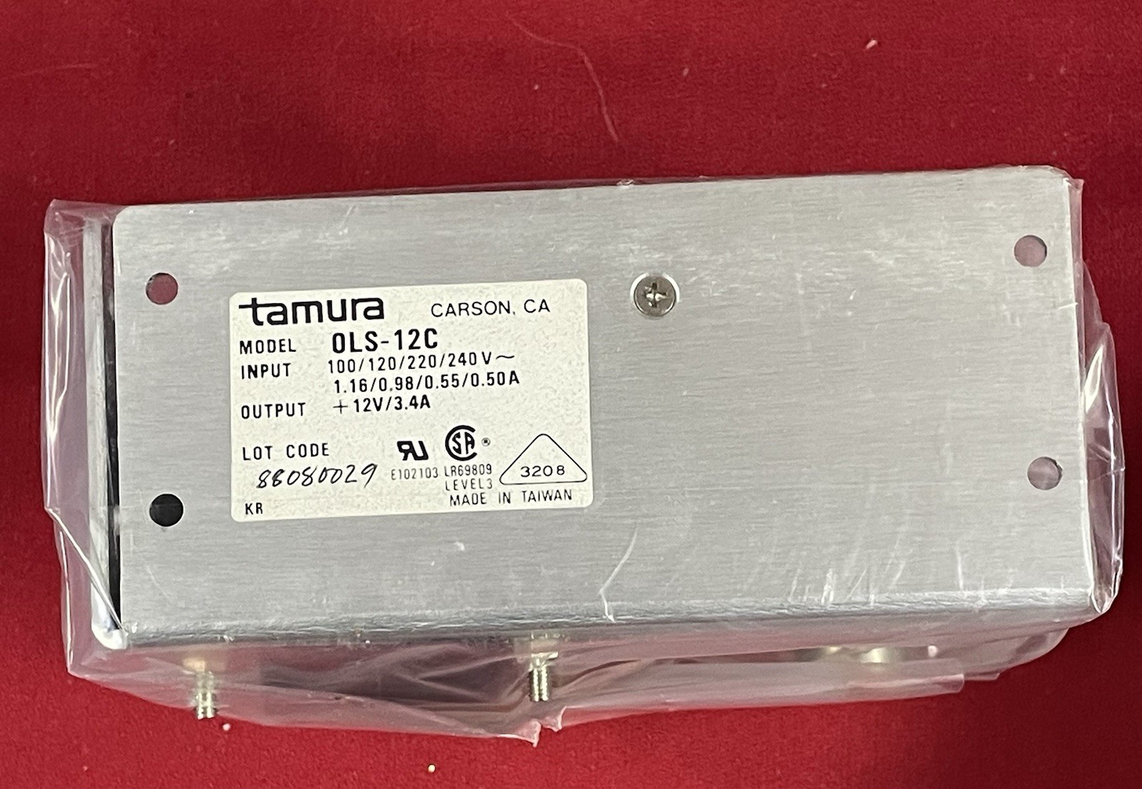 NIB TAMURA OLS-12C AC to DC POWER SUPPLY – In Unopened Factory Packaging
