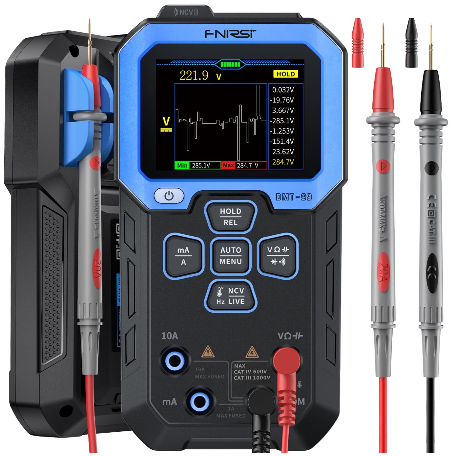 Smart Auto-Identification Multimeter with Graphic Waveform