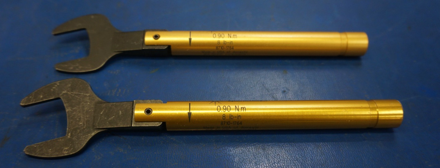 Lot of 2 – HP – Agilent – Keysight 8710-1764 Torque Wrench 8 in–lb