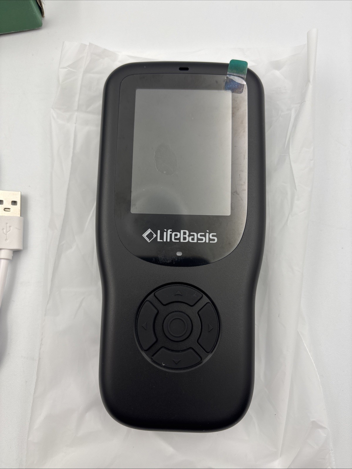 LifeBasis HAQ66 portable 10-in-1 indoor air quality monitor Black New Open Box