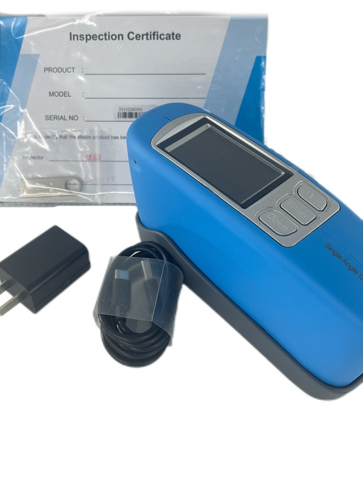 60 Degree Glossmeter Gloss Meter with 0-1000GU Data Storage 100 Standard Samples