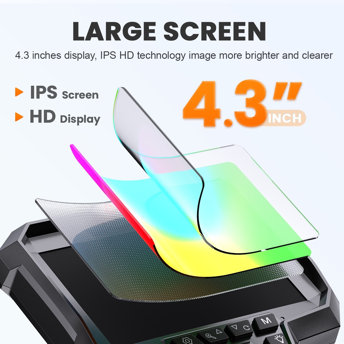 2M Endoscope Camera with Light HD Borescope Inspection Waterproof For Android