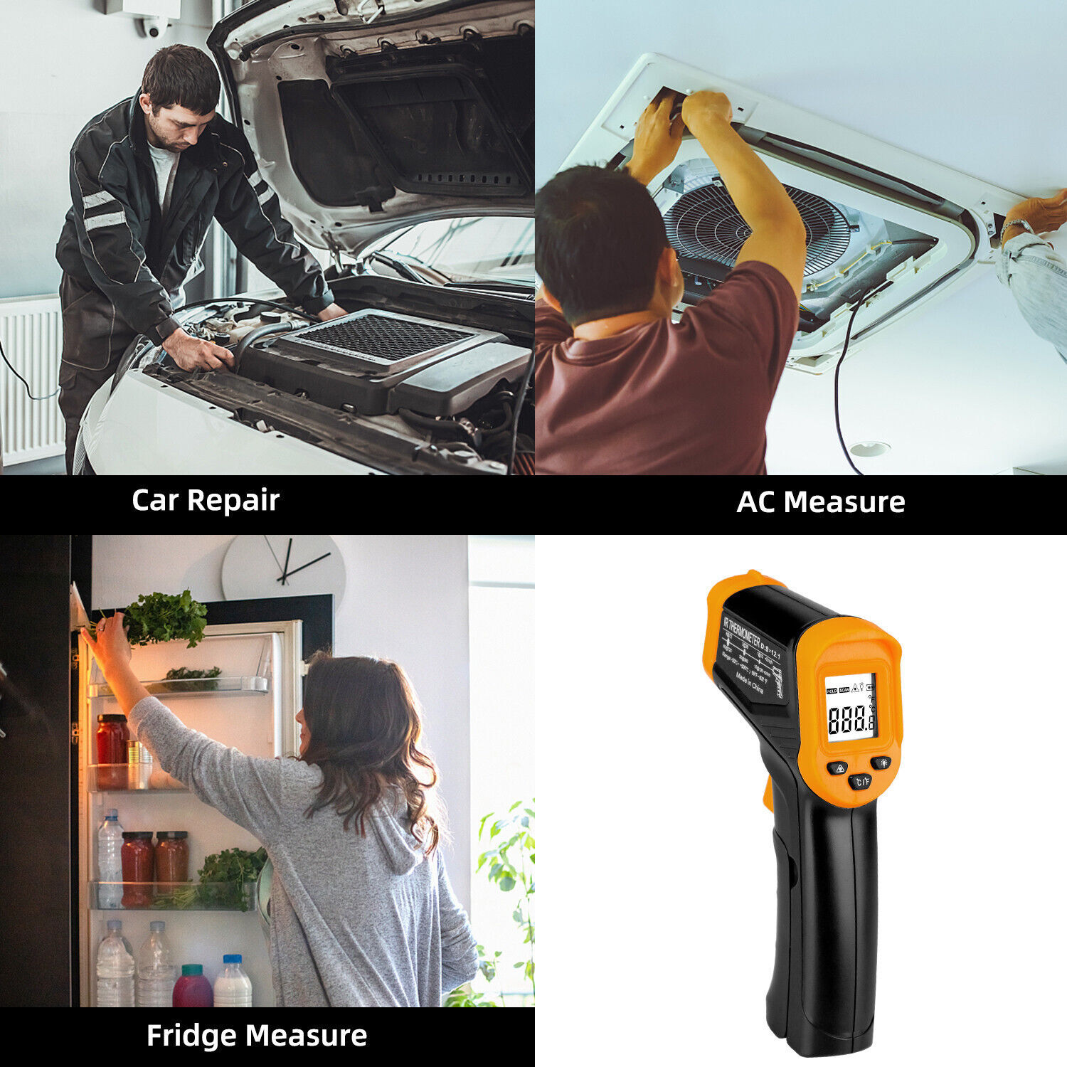 IR Infrared Laser Thermometer Temperature Gun Temp Measurement Meter Cooking US