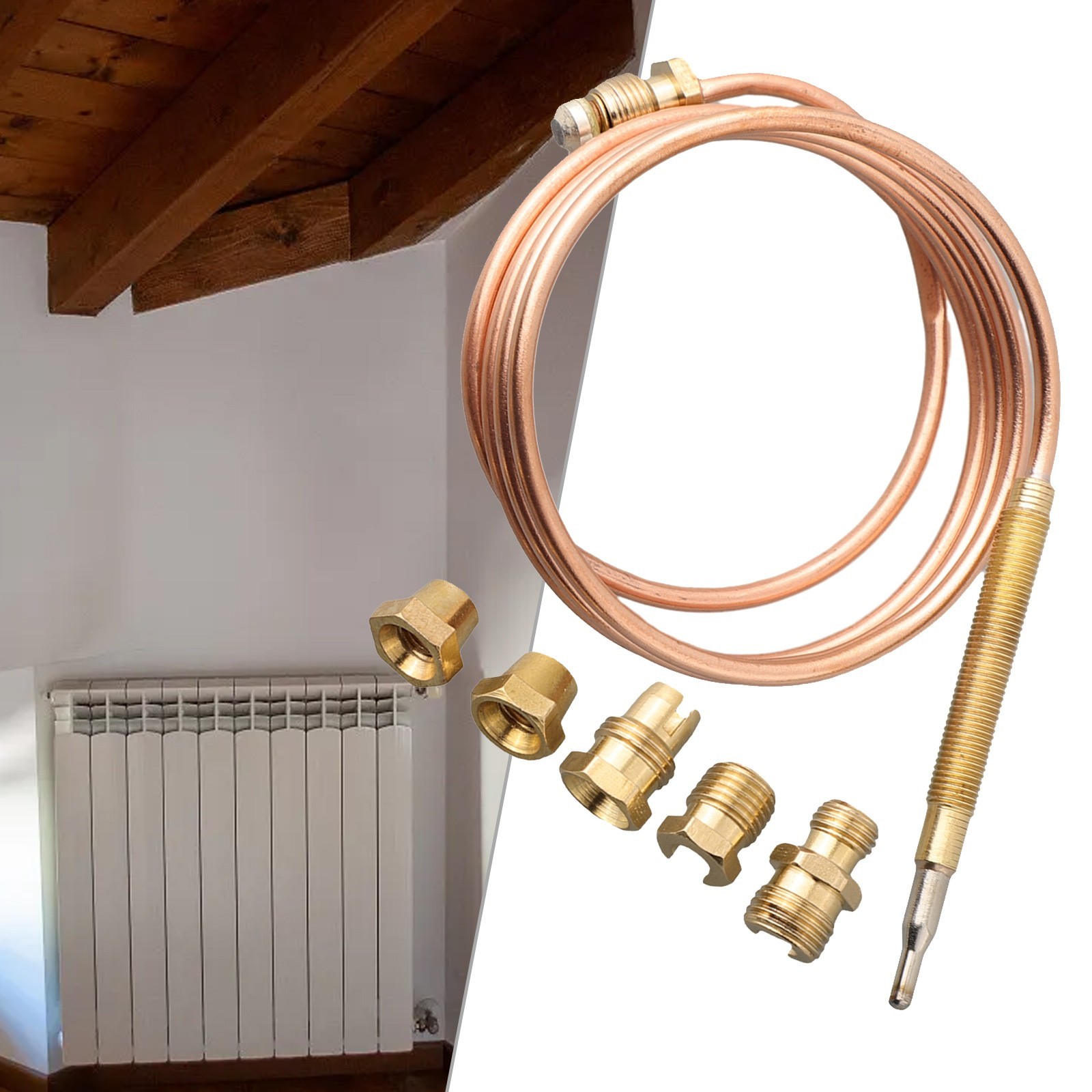 Premium 36in Thermocouple for Gas Furnaces Boilers Water Heaters Gas Fire