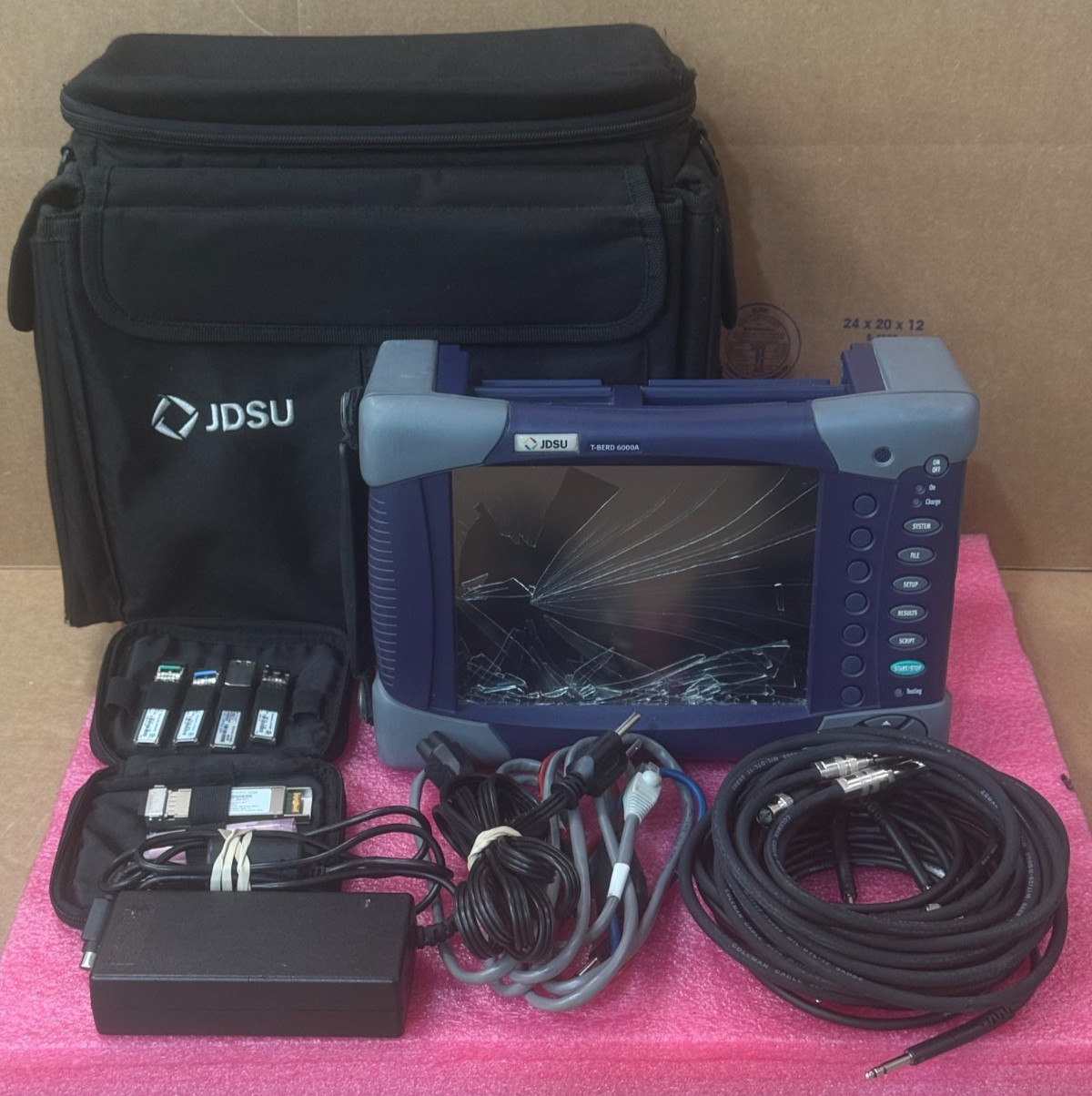 JDSU T-BERD/MTS-6000A Mainframe 8.4” Touchscreen Smashed Display For Parts/Repai