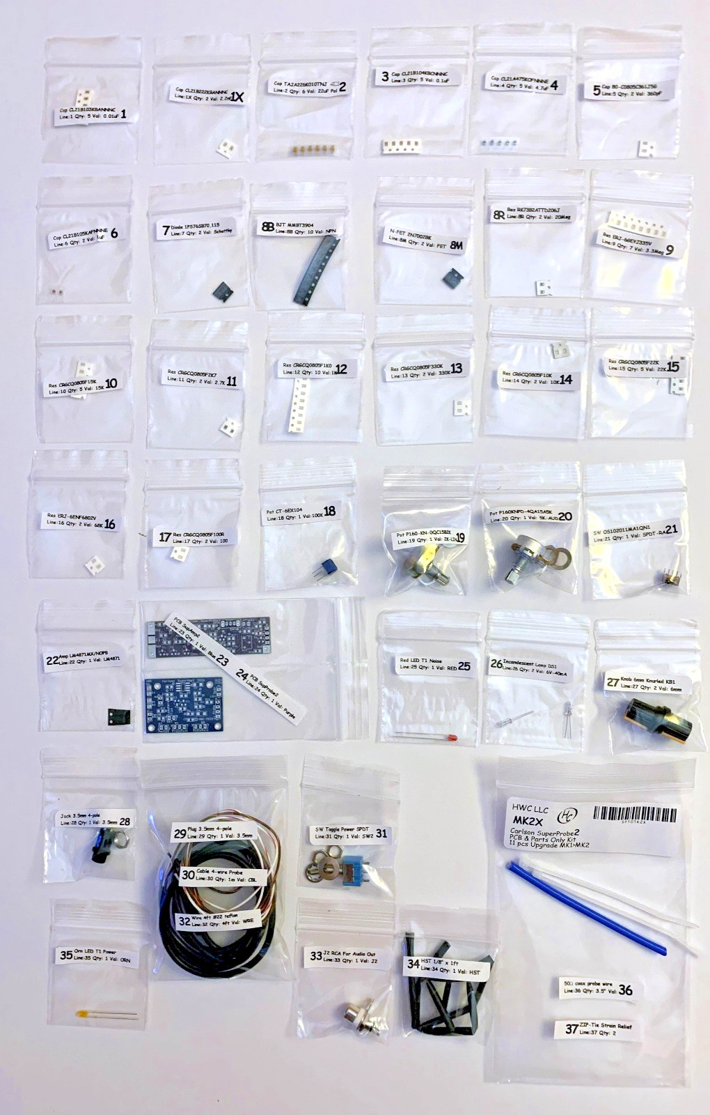 New with More Parts Mr Carlson’s MK2 Super Probe From YouTube 2 PCB DIY SMD Kit