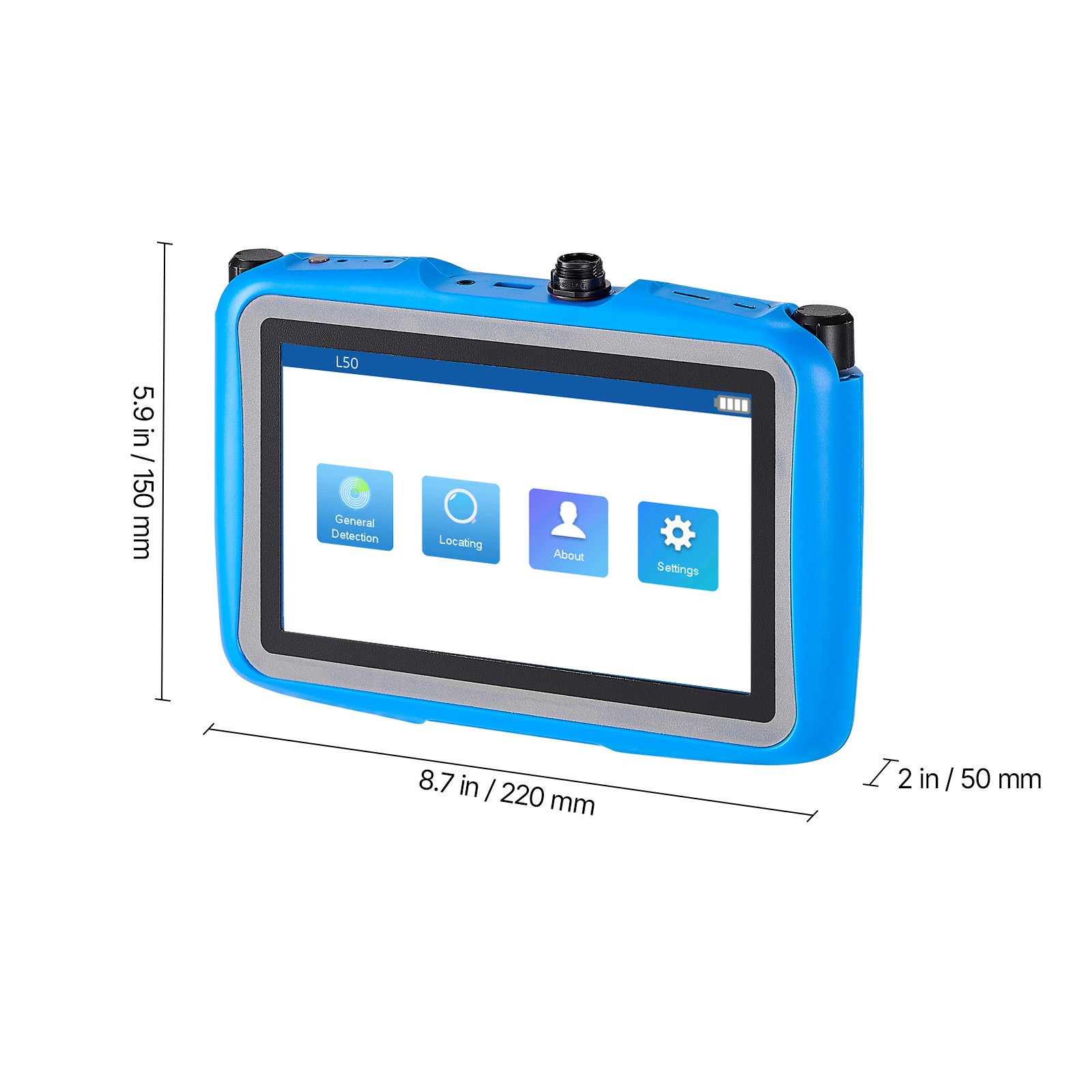 Uimoso Pipe Water Leak Detector 1Hz-10000Hz Range and 7″ Touchscreen, 2 Sensors