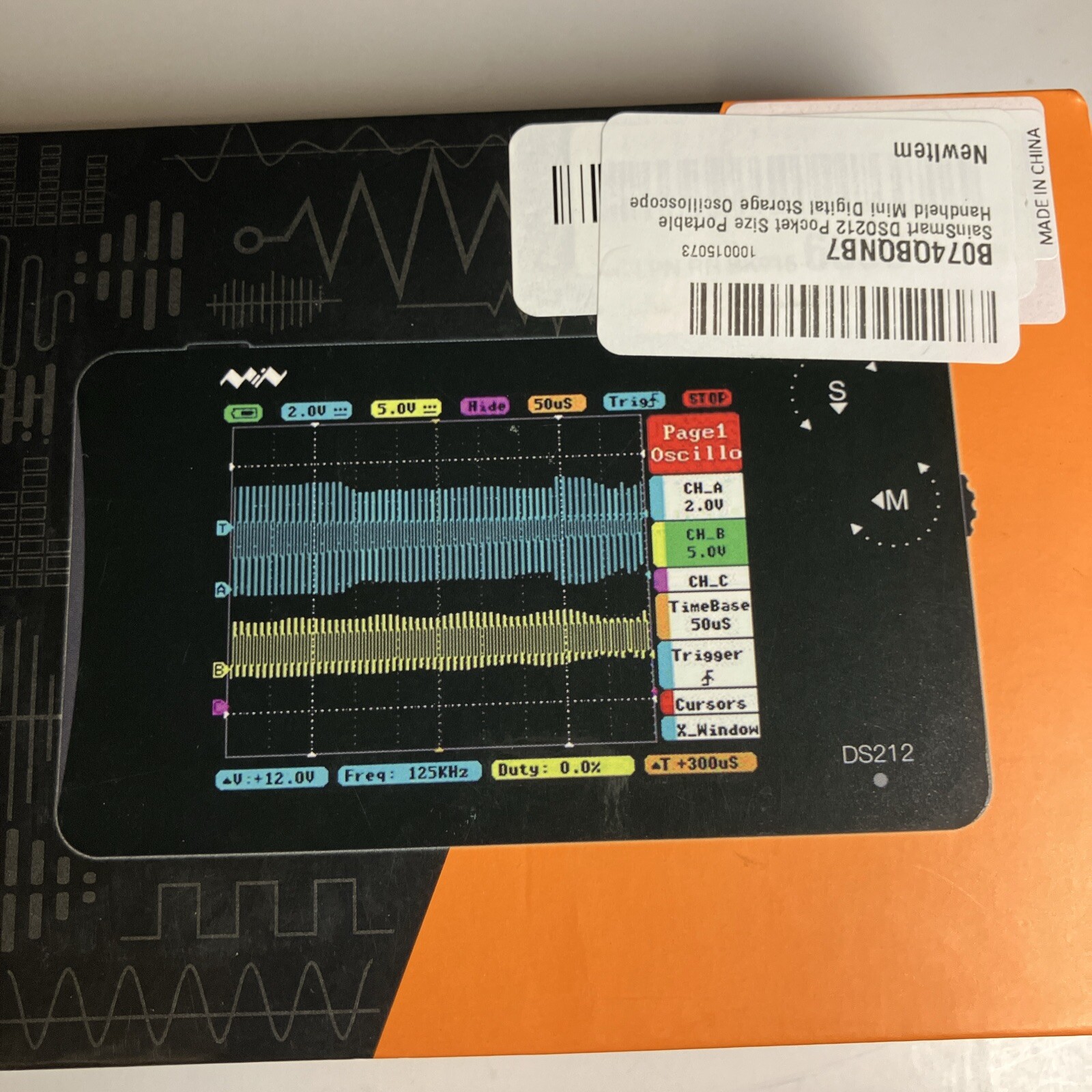 DS212 Pocket Size Portable Handheld Mini Digital Storage Oscilloscope (8)