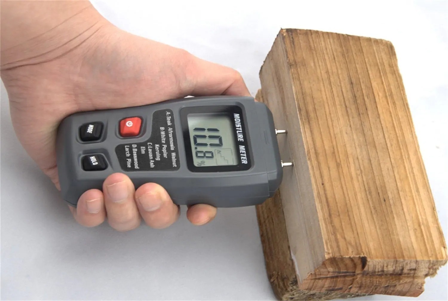 Digital LCD Wood Moisture Meter Detector Tester Wood Firewood Paper Cardboard